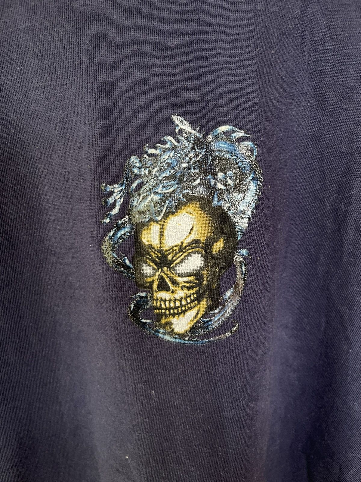 Vintage Vintage OTH FACES Skull Dragon Graphic Shirt Tee Size US L / EU 52-54 / 3 - 4 Thumbnail