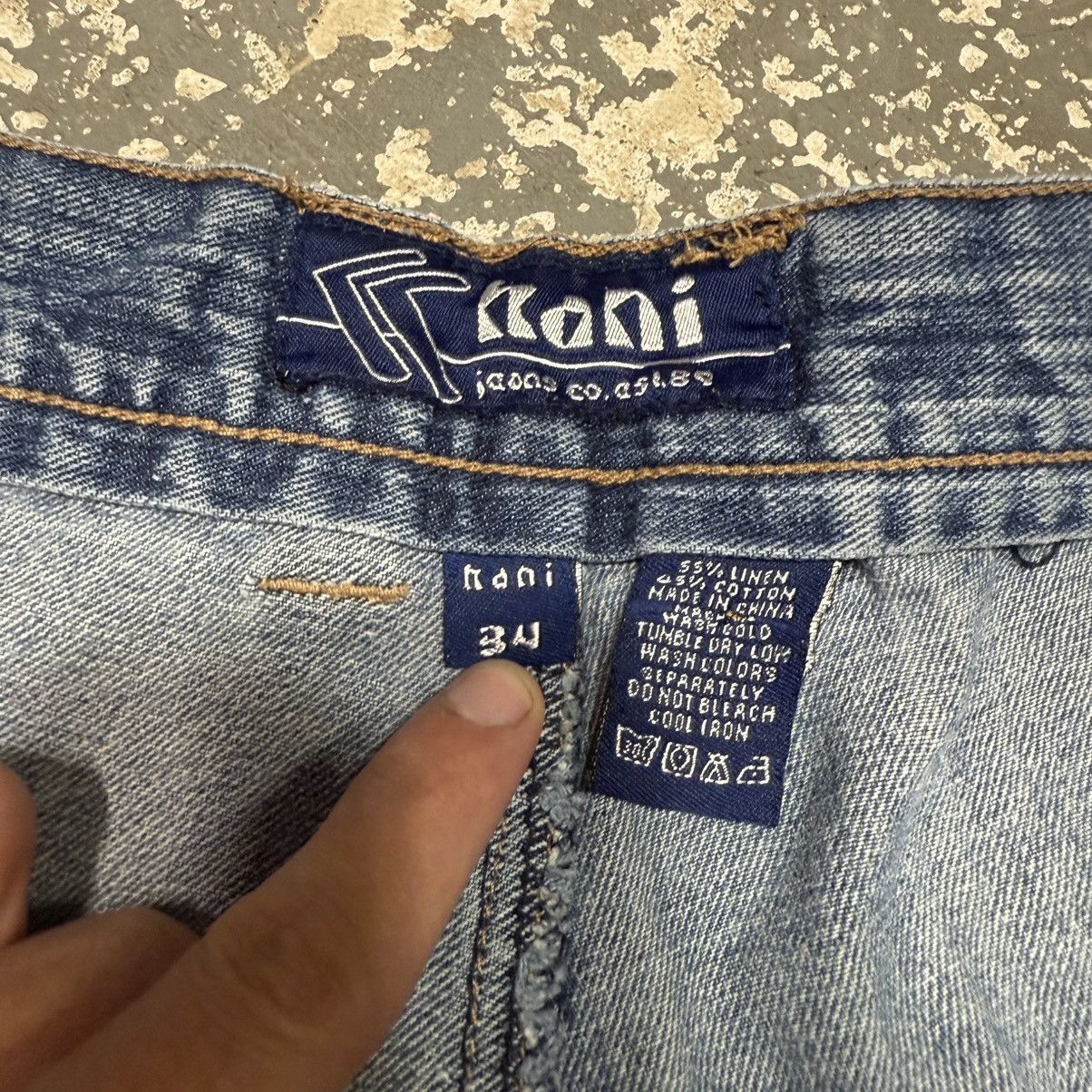 JNCO Vintage Kani Blue Big Pocket Y2K Baggy Shorts Jorts Size US 35 - 9 Thumbnail