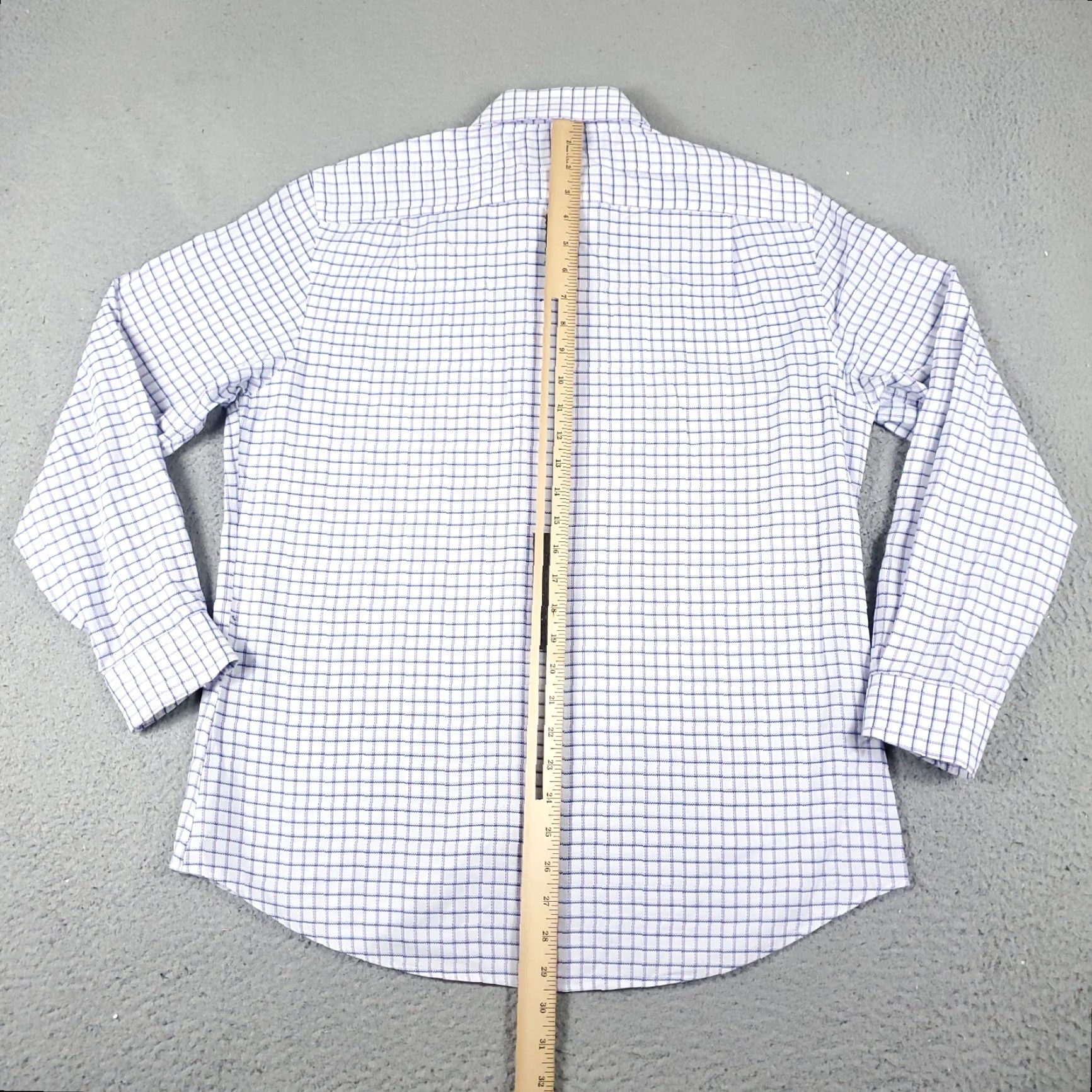 Ben Sherman Ben Sherman Shirt Mens M Blue White Purple Check Button Up Long Sleeve Casual Formal Workwear - Cotton Button-Down Collar — Mens Size US M / EU 48-50 / 2 - 4 Thumbnail