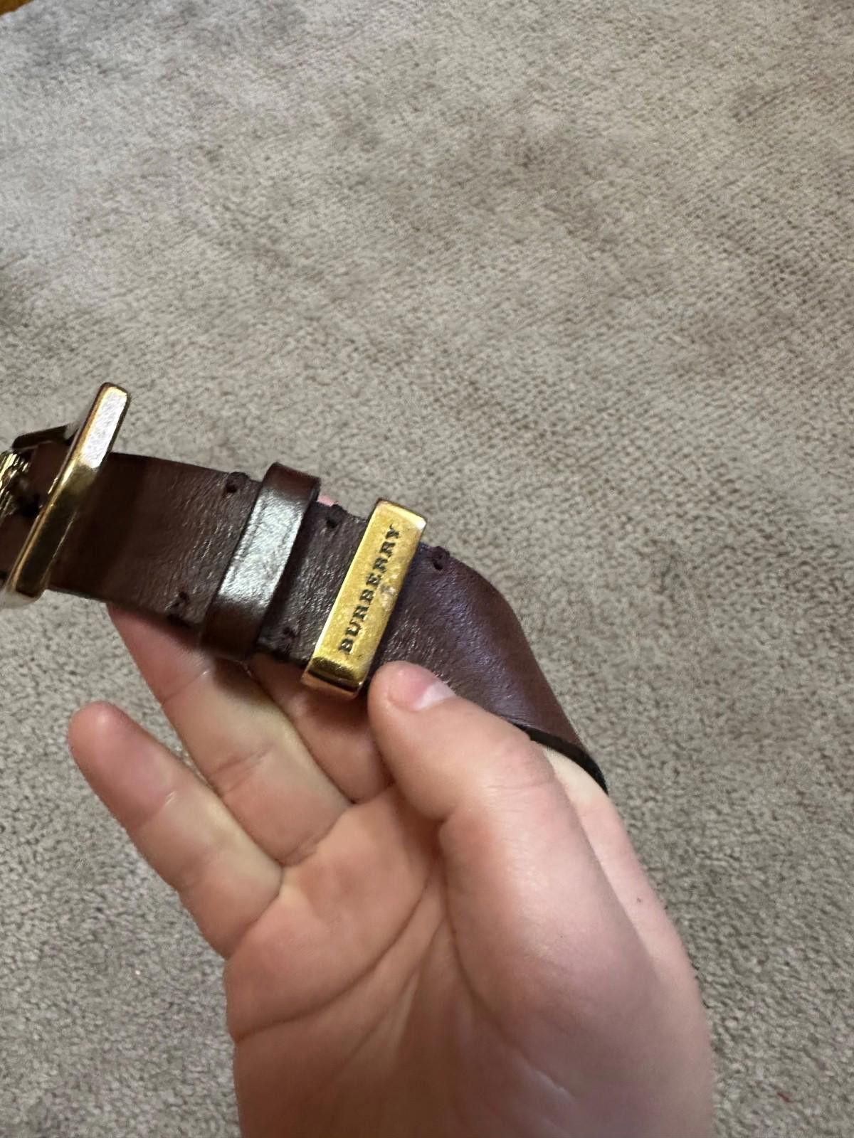 Burberry Burberry Brown Leather Belt 36/90 Size ONE SIZE - 2 Thumbnail