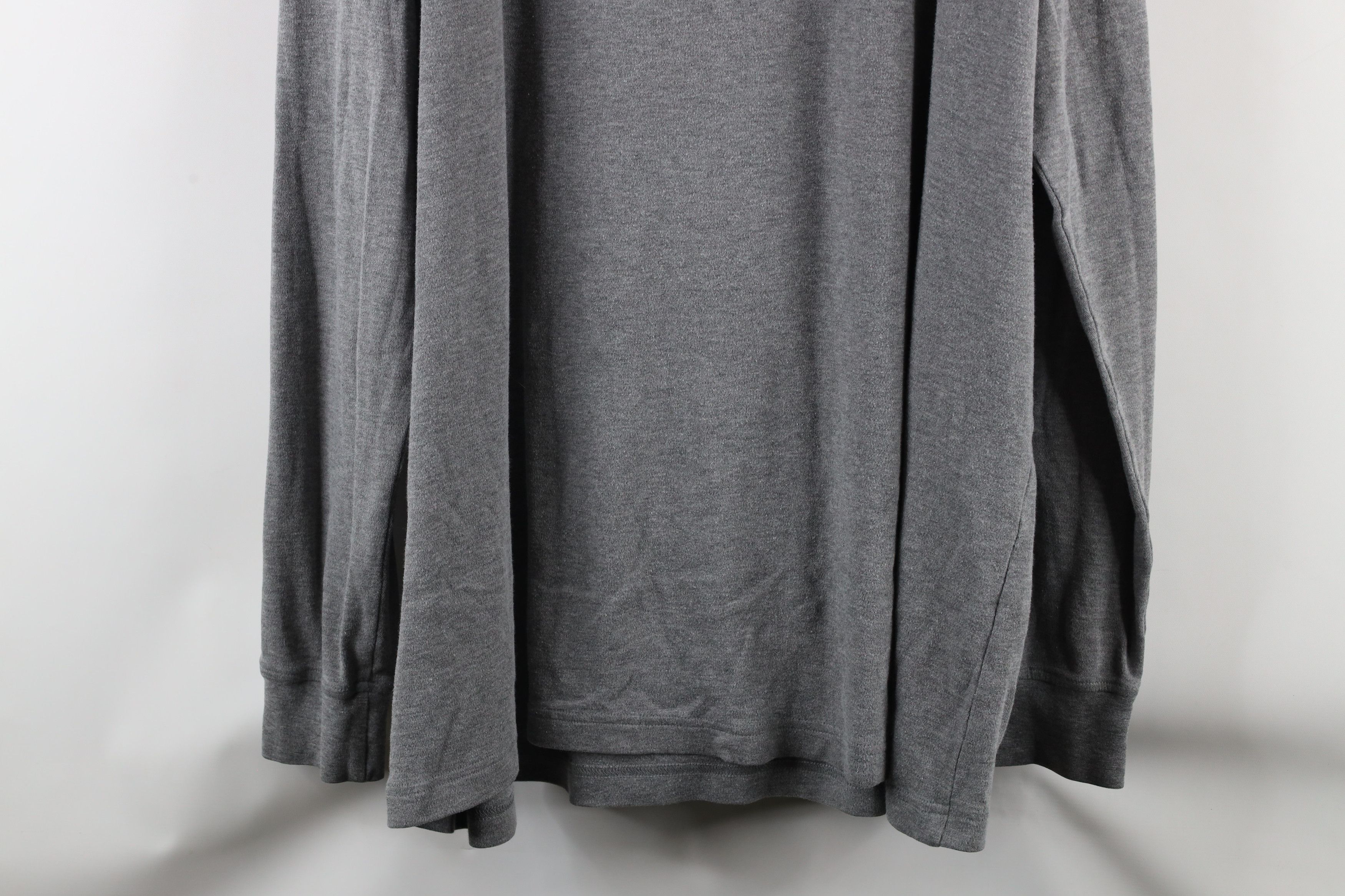 Cabelas × Vintage Vintage 90s Cabelas Blank Long Sleeve Mock Neck T-Shirt Gray Size US XXL / EU 58 / 5 - 9 Thumbnail