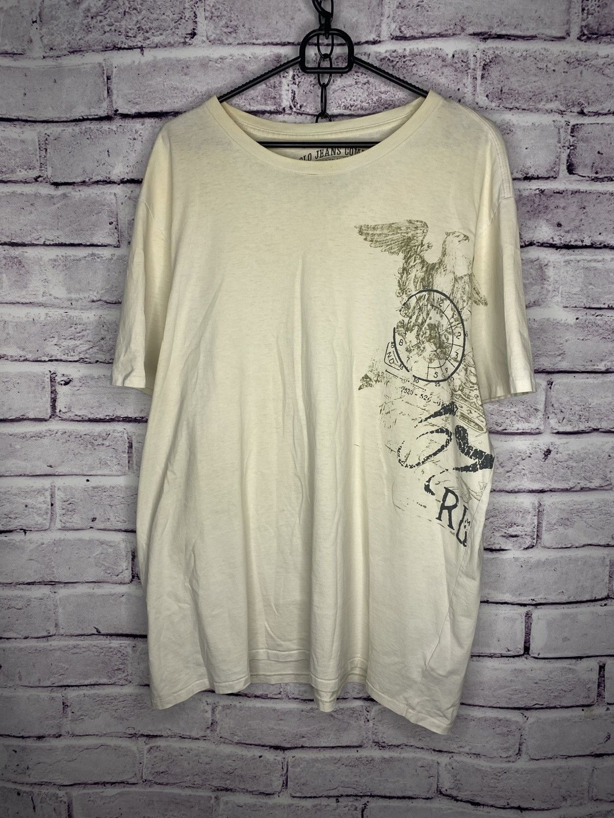 Denim & Supply Ralph Lauren Mens Polo Jeans Ralph Lauren Graphic Print Logo T-Shirt Size US XXL / EU 58 / 5 - 1 Thumbnail