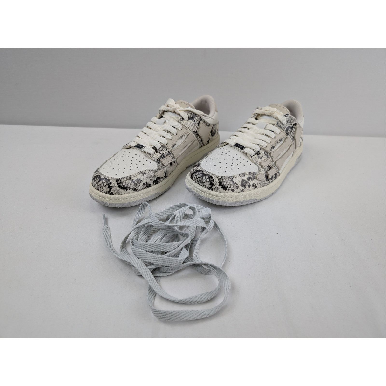 Amiri o1rshd1 Snake Skeleton Top Low Sneakers in Alabaster Size US 8 / EU 41 - 6 Thumbnail