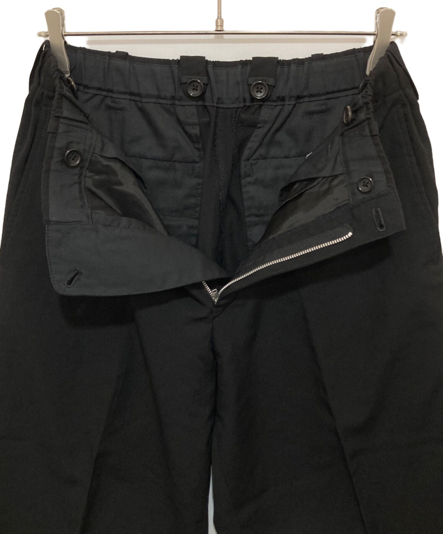 Yohji Yamamoto Yohji Yamamoto pour homme HT-P23-100 Wool Slacks Size US 26 / EU 42 - 4 Thumbnail