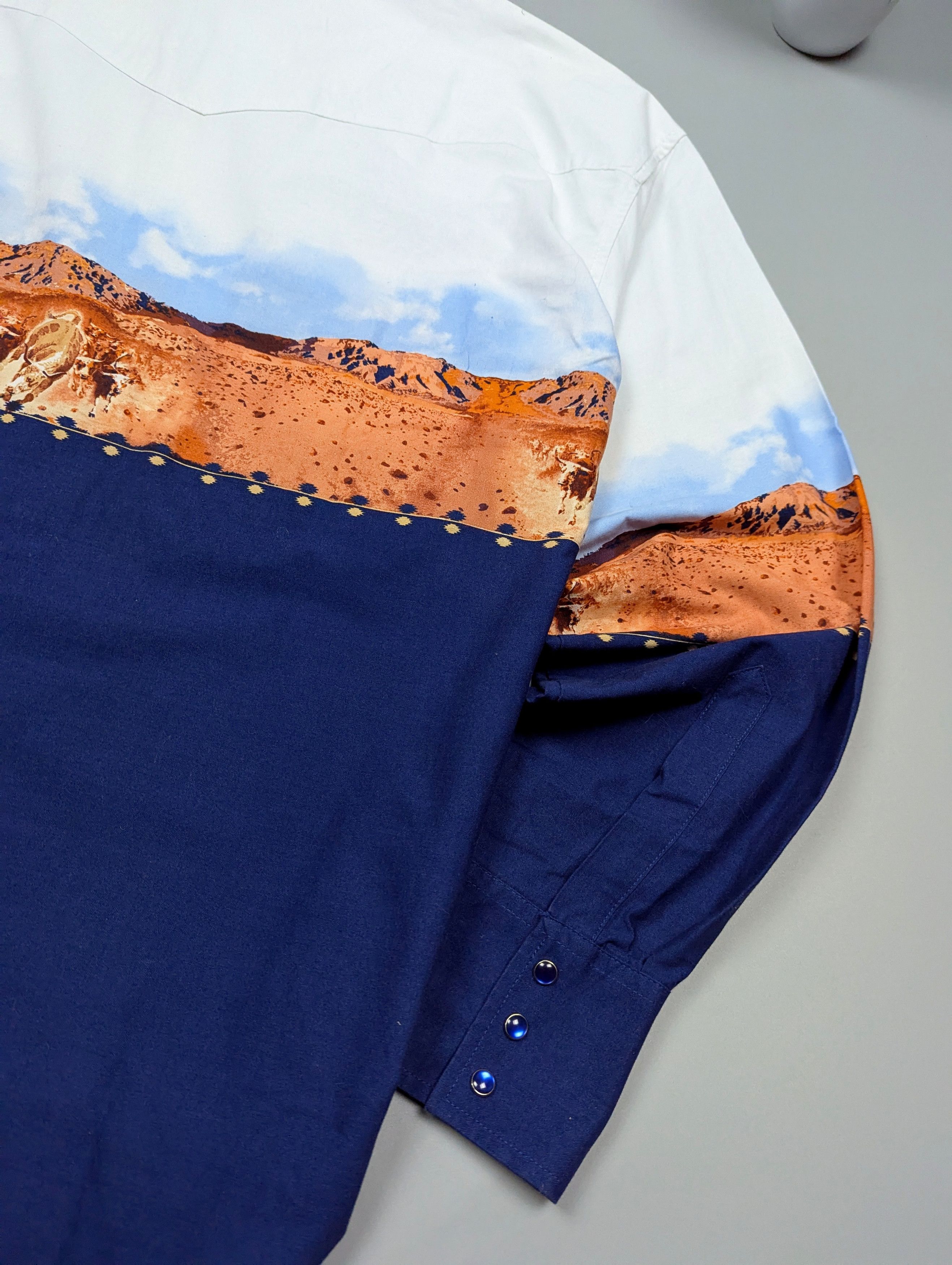 Vintage × Wrangler WRANGLER Vintage Mens Western American Shirt With Buffaloes Size US XL / EU 56 / 4 - 12 Thumbnail