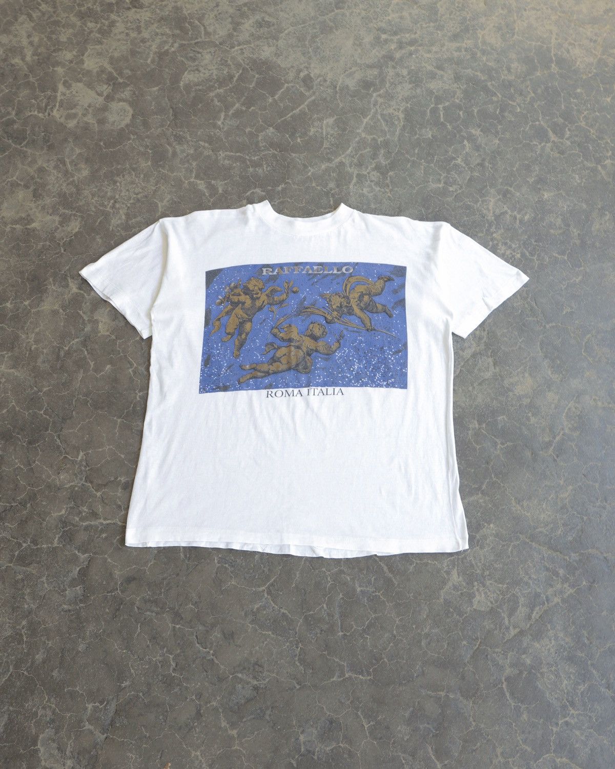 Vintage Vintage 90s Raffelo Leonardo Angel Bible Wings Art USA Tee Size US M / EU 48-50 / 2 - 1 Thumbnail
