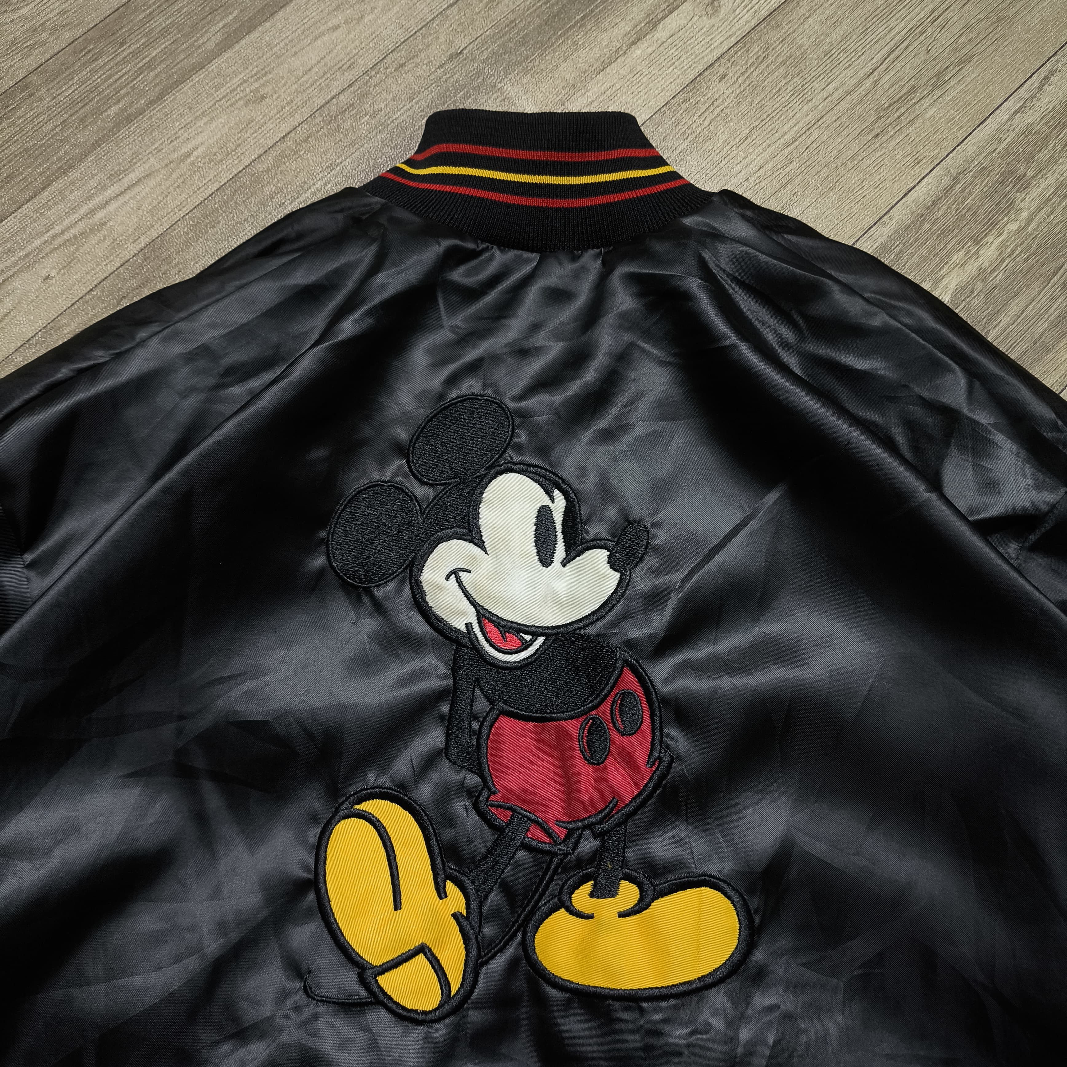 Disney × Jeff Hamilton × Vintage Vintage 90's Disney Mickey Mouse Varsity Bomber Jacket Size US XL / EU 56 / 4 - 7 Thumbnail