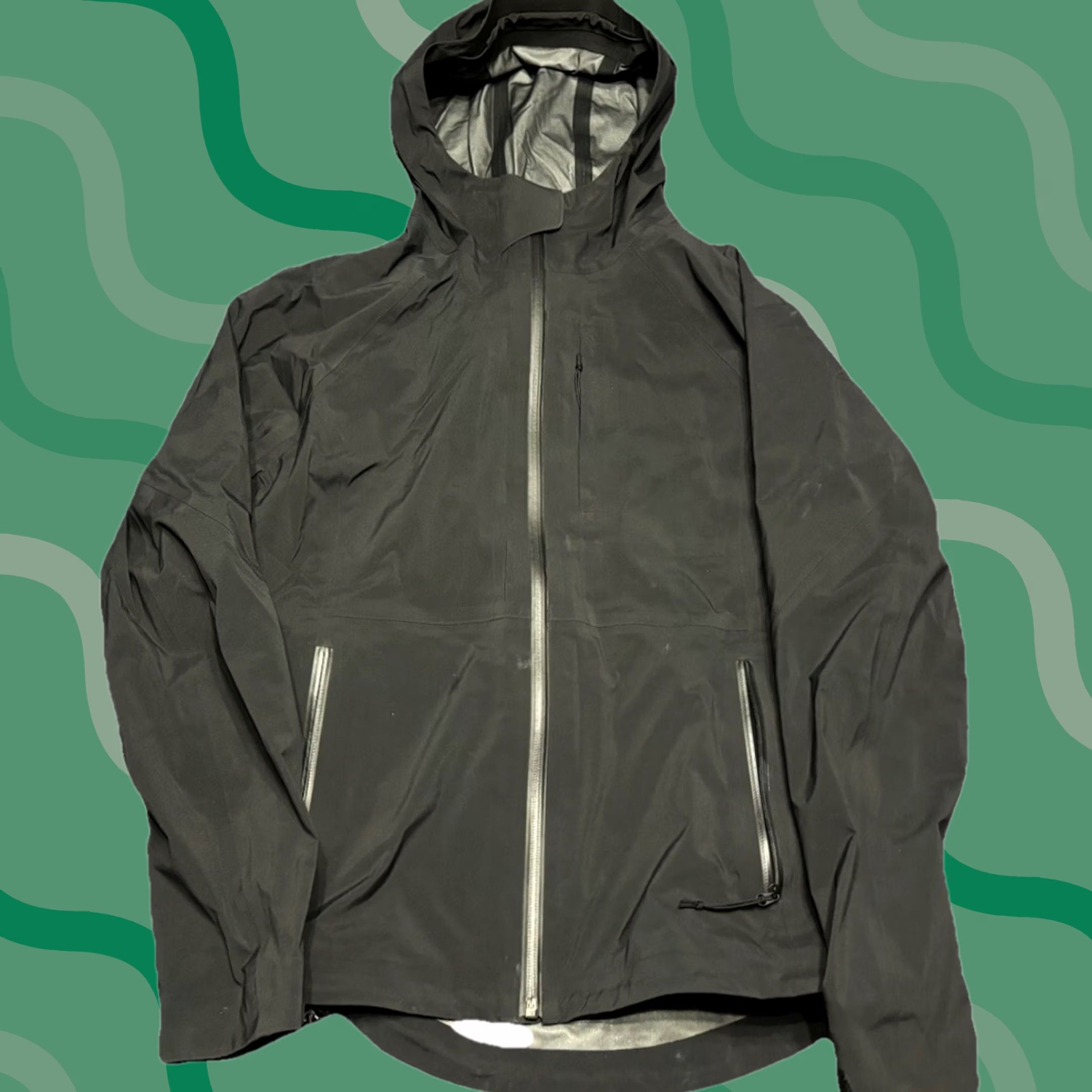 Athleta Athleta Jacket Womens M Black Hooded Long Sleeve Zip Up Mid-Length Solid Softshell Casual Travel Size M / US 6-8 / IT 42-44 - 1 Thumbnail