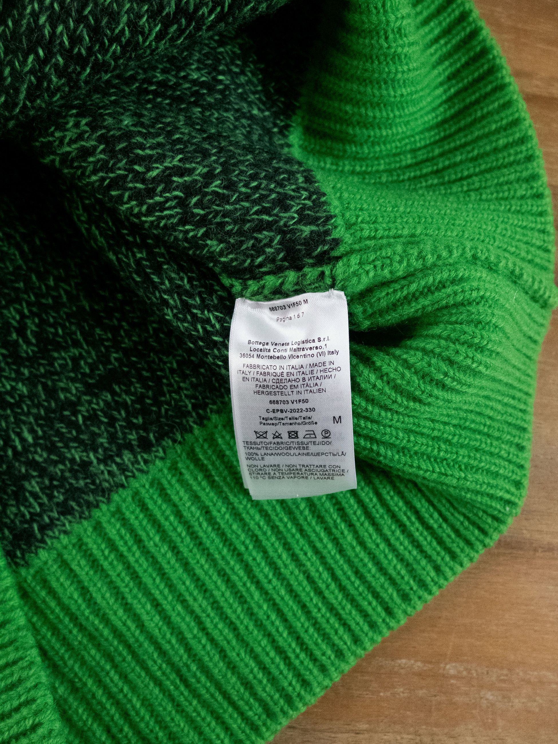 Bottega Veneta BOTTEGA VENETA parakeet green wool chunky sweater Medium Size US M / EU 48-50 / 2 - 5 Thumbnail