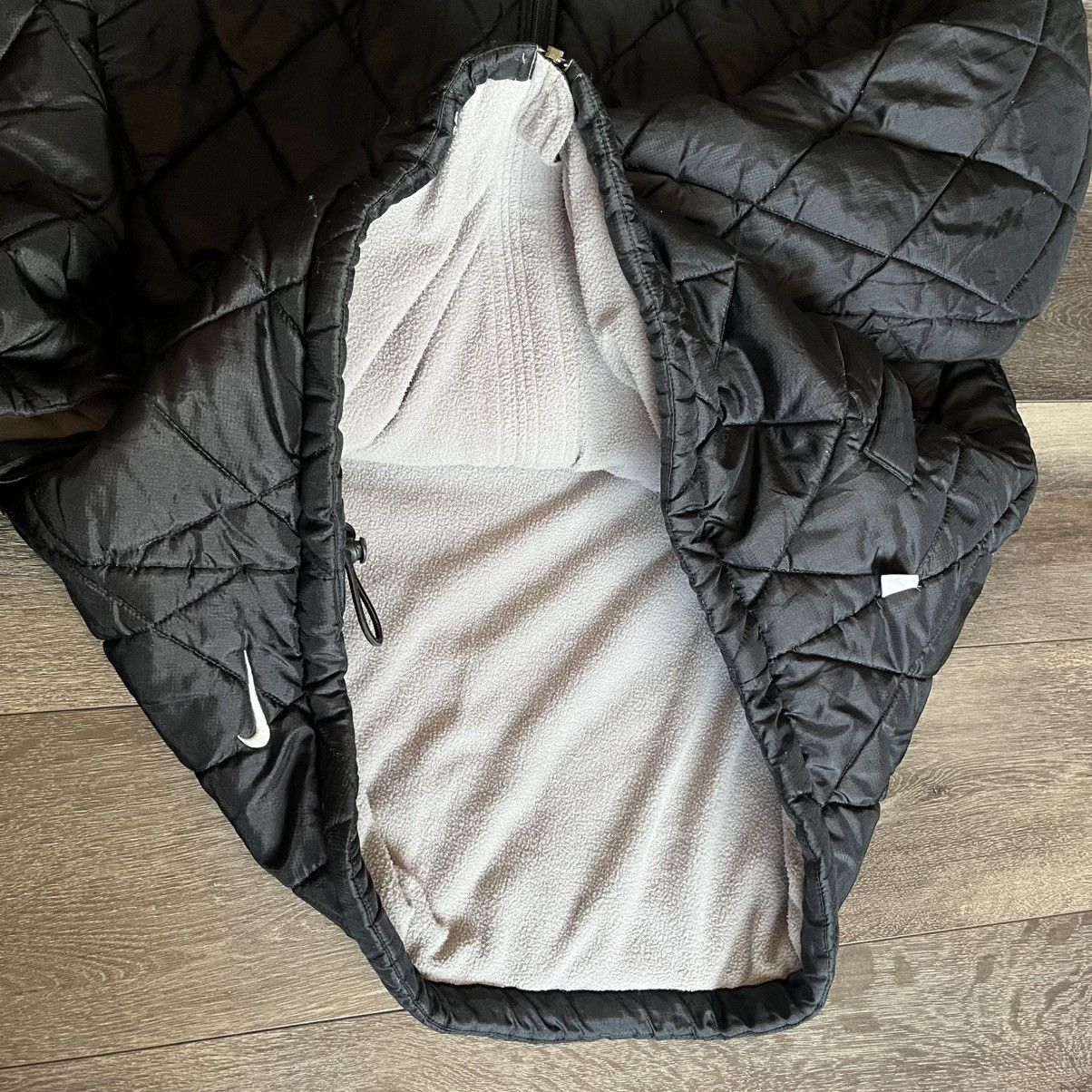 Nike Vintage 2000s Nike Quilted Puffer Down Zip Up Hooded Jacket Size US L / EU 52-54 / 3 - 10 Thumbnail