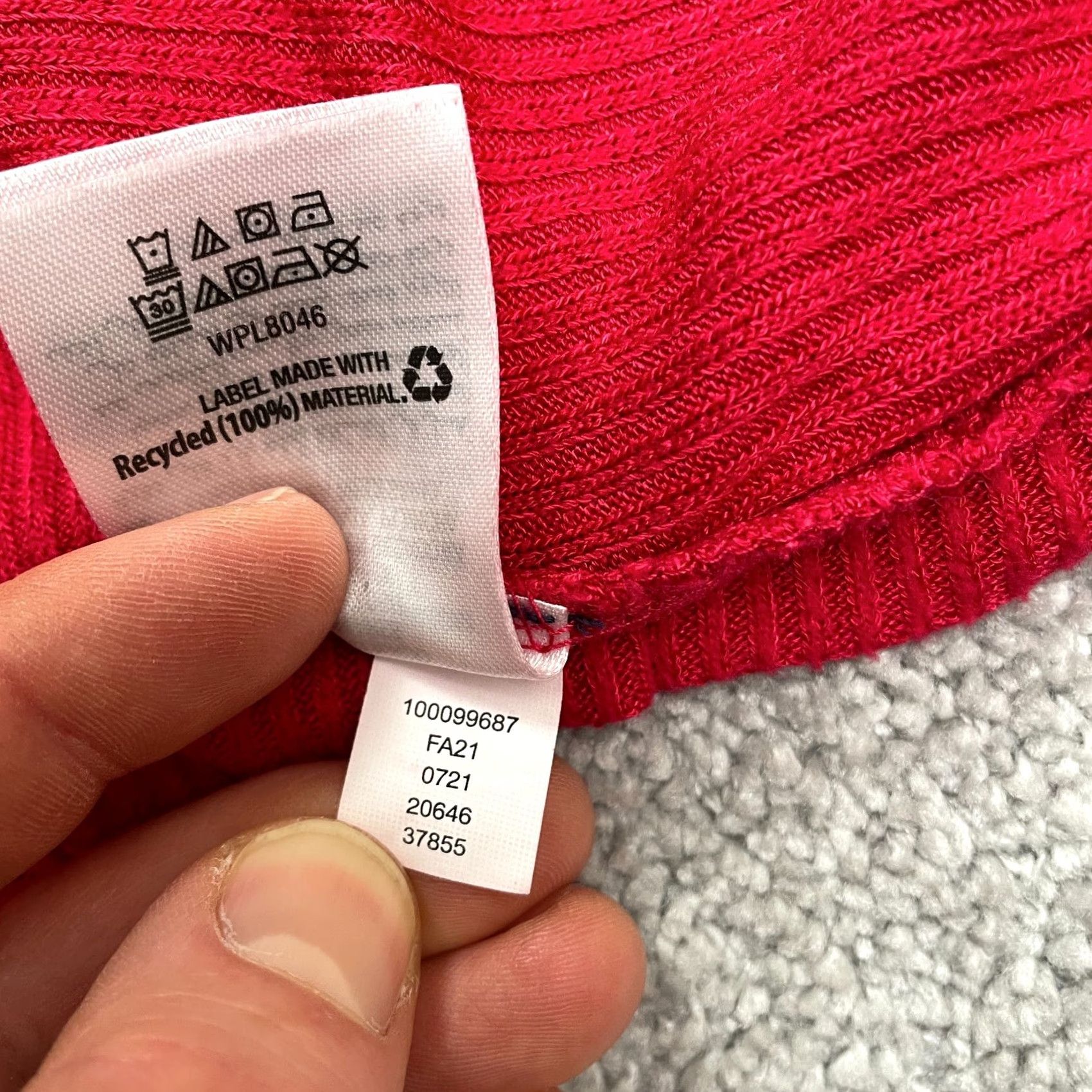 Charter Club Charter Club Shirt Womens L Red Knit Long Sleeve Henley Button Front Blouse Classic Size L / US 10 / IT 46 - 6 Thumbnail