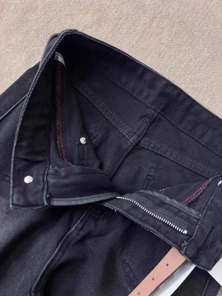 Japanese Brand × Jean Vintage Washed Black Grey Street Y2K Micro Flare Jeans Size US 30 / EU 46 - 3 Thumbnail