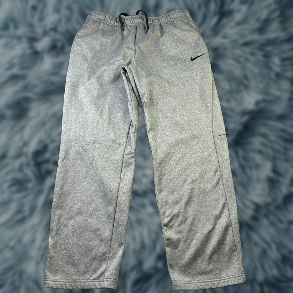 Nike Nike Pants Mens 2XL Gray Dri-FIT Sweatpants Training Gym Regular Waist 36 In Pockets Adjustable Size US 39 - 1 Thumbnail