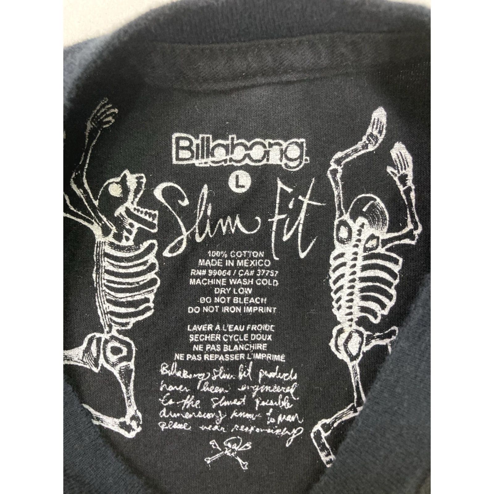 Billabong VINTAGE Billabong Skull Wing Graphic T-shirt Men Medium Black Short Sleeve Size US M / EU 48-50 / 2 - 4 Thumbnail