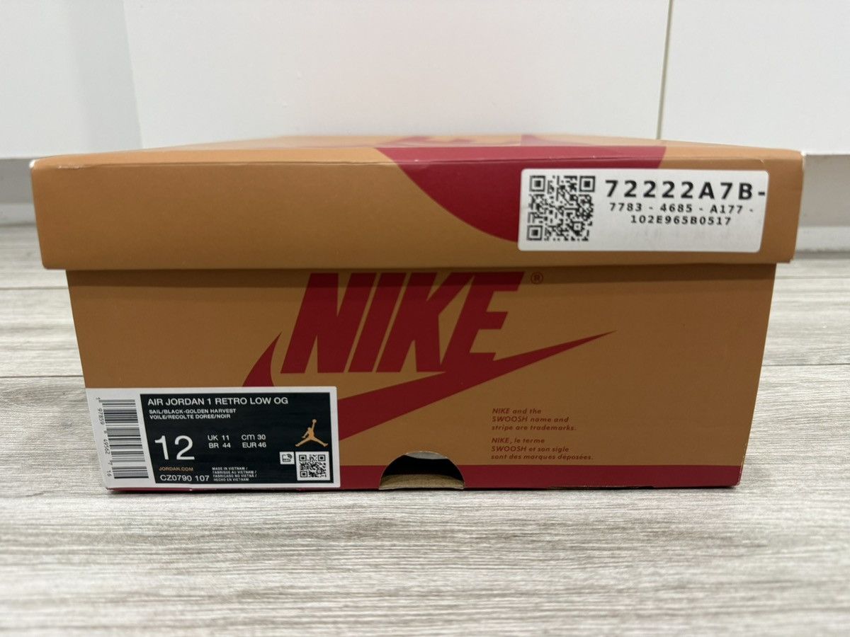 Jordan Brand Air Jordan 1 Retro Low OG Rookie of the Year Black Golden 12 Size US 12 / EU 45 - 13 Thumbnail