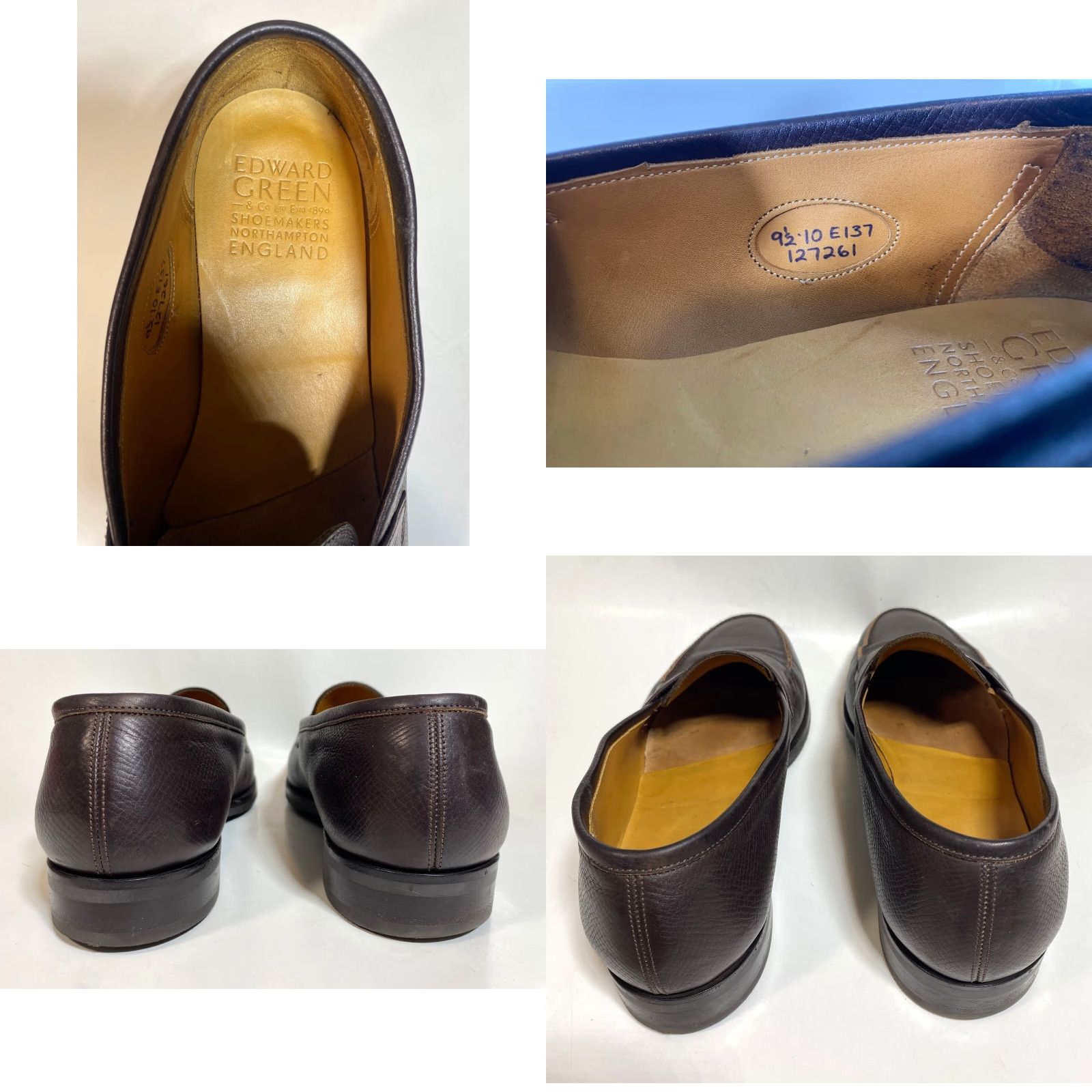 Edward Green Edward Green Duke Loafer Dress Shoe Men Dark Brown Utah 9.5-10 E 137 Leather Handmade Slip On Size US 10 / EU 43 - 8 Thumbnail