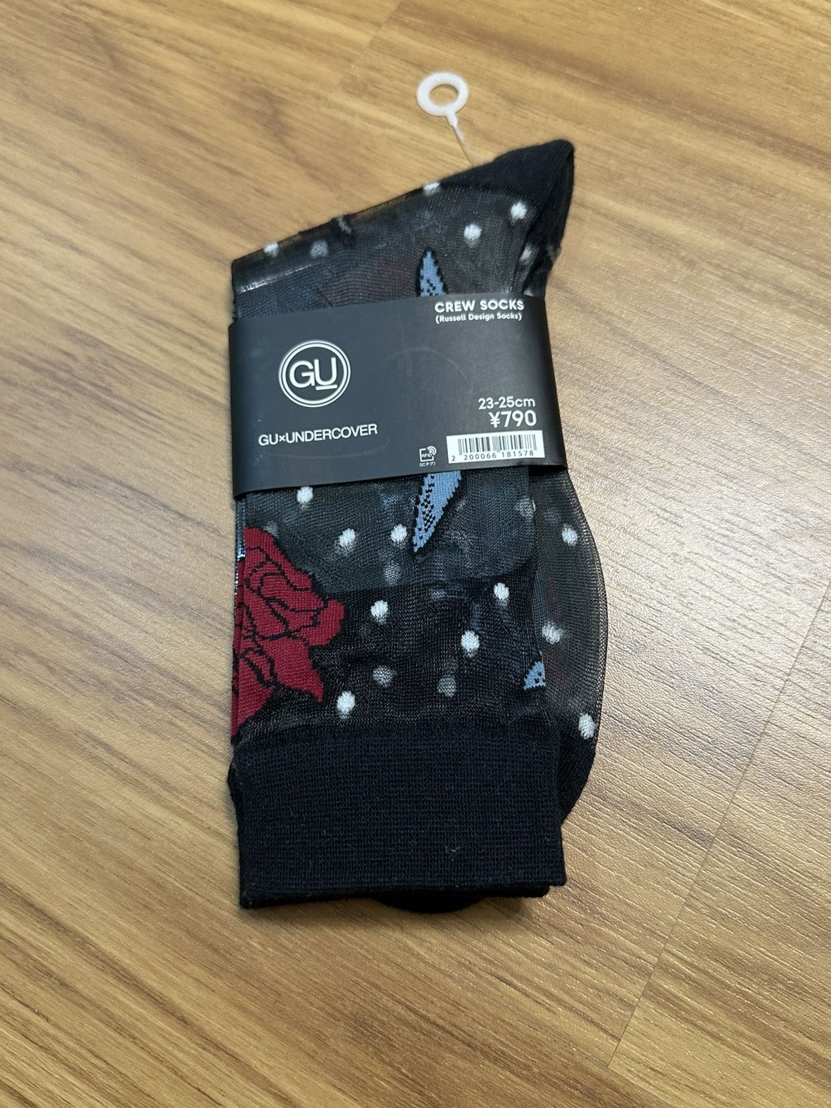 Undercover Undercover x Gu Limited Rose Black Mesh Socks Size ONE SIZE - 2 Thumbnail