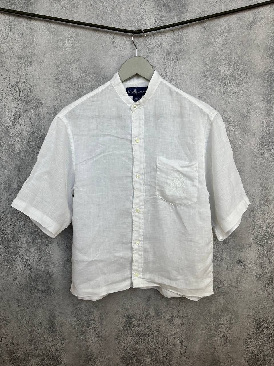 Ralph Lauren Ralph Lauren Vintage 100% Linen 3/4 Crop Shirt Button Up Size M / US 6-8 / IT 42-44 - 1 Thumbnail