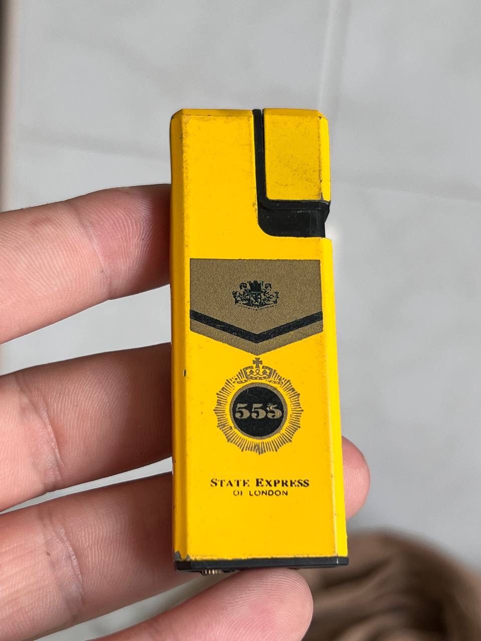 Vintage Y2K ELEGANCE State Express 555 GEOMETRIC METAL LIGHTER 90s Size ONE SIZE - 1 Thumbnail