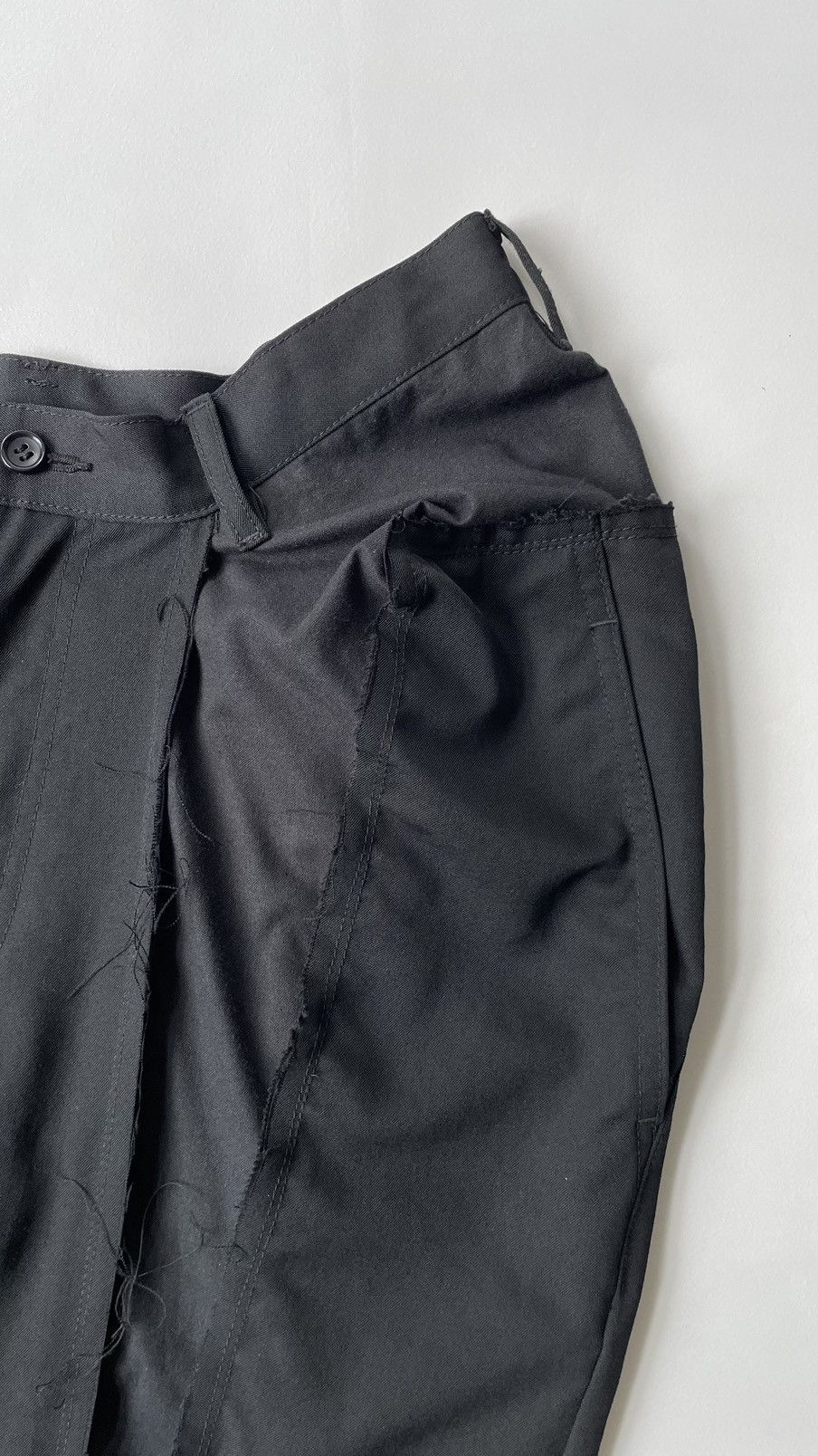 Comme des Garcons A/W 06 ‘Reworked’ Black Wool Trousers Size 26" / US 2 / IT 38 - 7 Thumbnail
