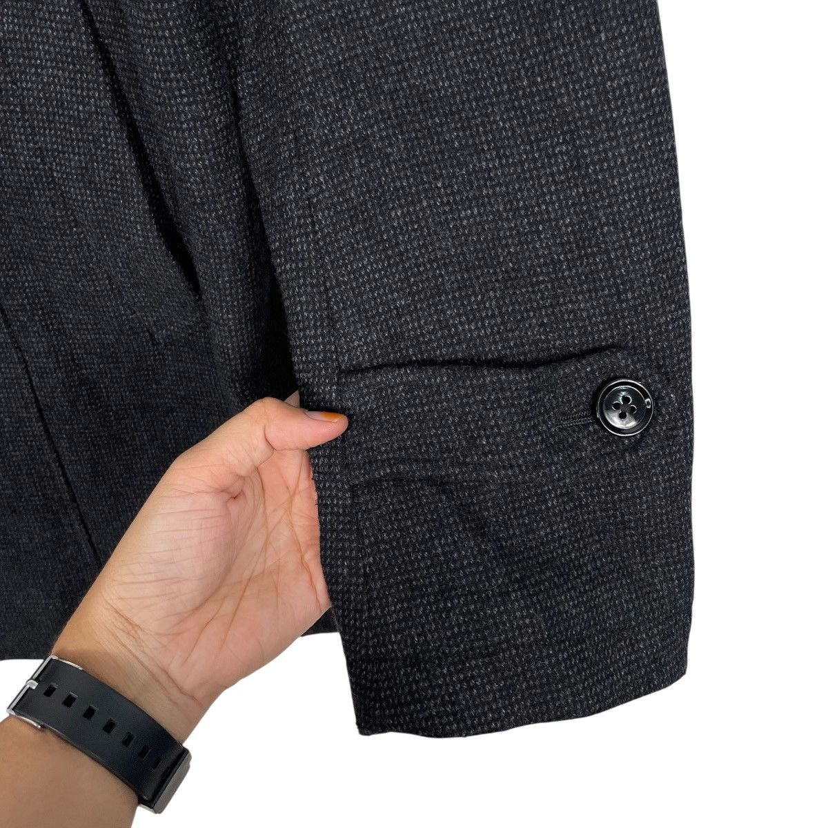 Japanese Brand Japanese Brand Black Wool Casual Jacket Size US S / EU 44-46 / 1 - 15 Thumbnail