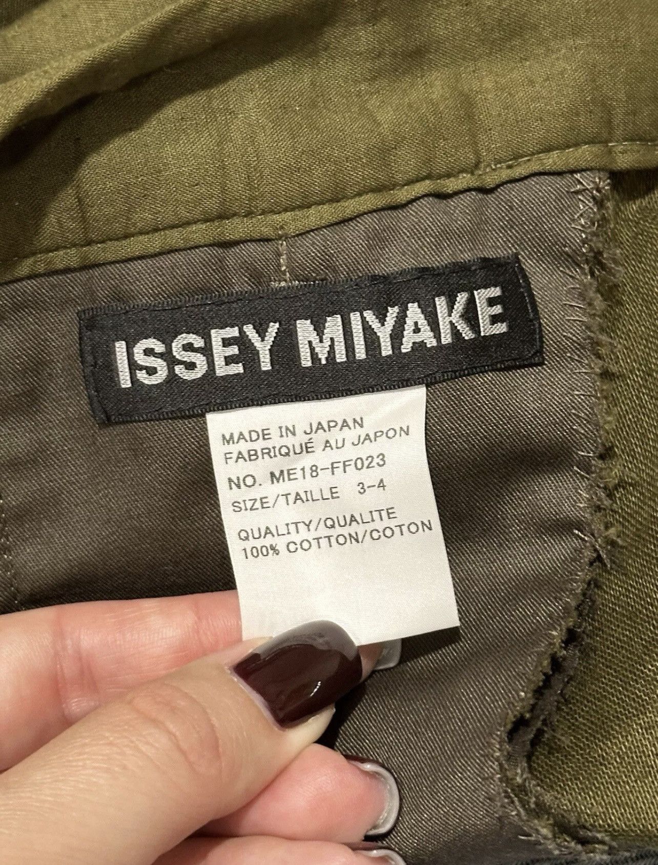 Issey Miyake × Japanese Brand × Vintage Issey Miyake Japan Khaki Pants Lagenlook Avant garde Sz 3-4 Size 30" / US 8 / IT 44 - 12 Thumbnail