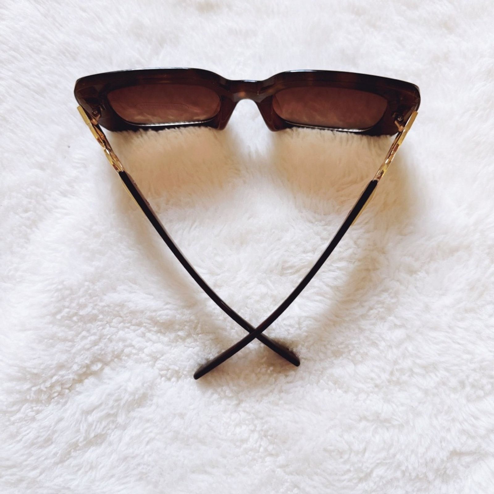 Other Camille Tortoise Brown Oversized Square Sunglasses Size ONE SIZE - 11 Thumbnail