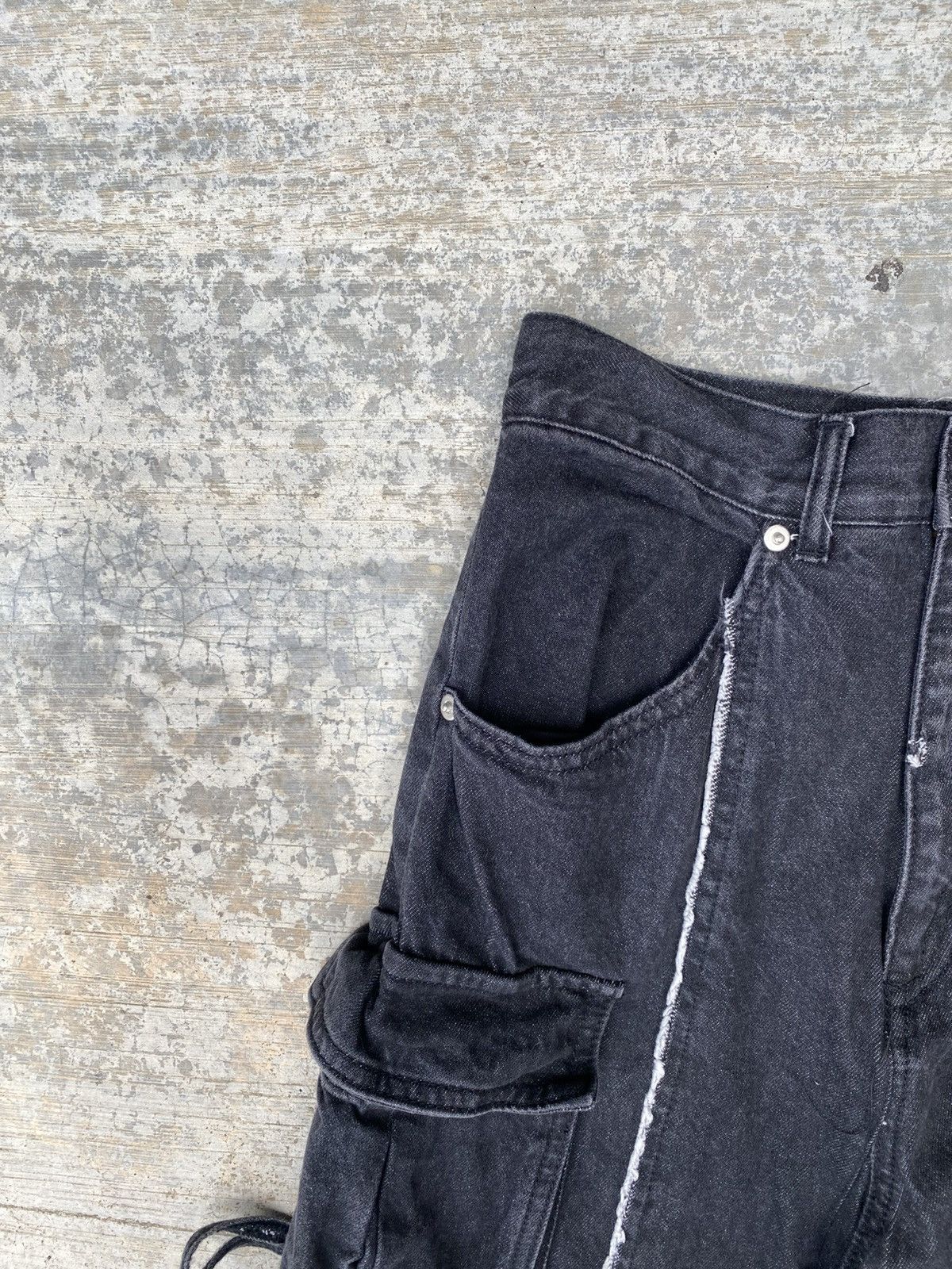 Japanese Brand Colony 2139 baggy denim cargo pants Size 26" / US 2 / IT 38 - 4 Thumbnail