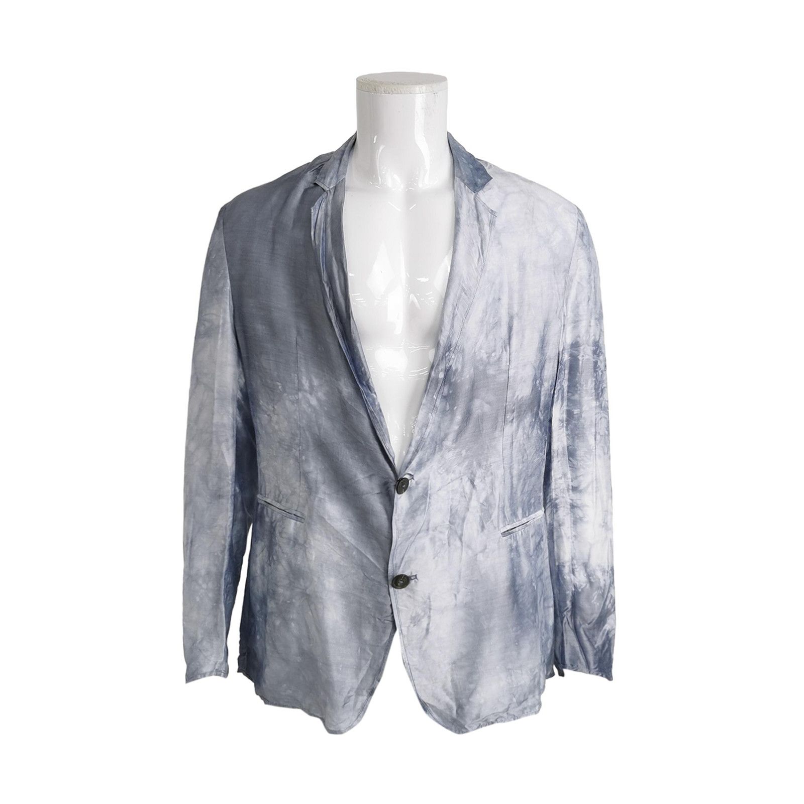 Emporio Armani Emporio Armani Tie-Dye Silk Blend Blazer Size M Size 40R - 1 Thumbnail