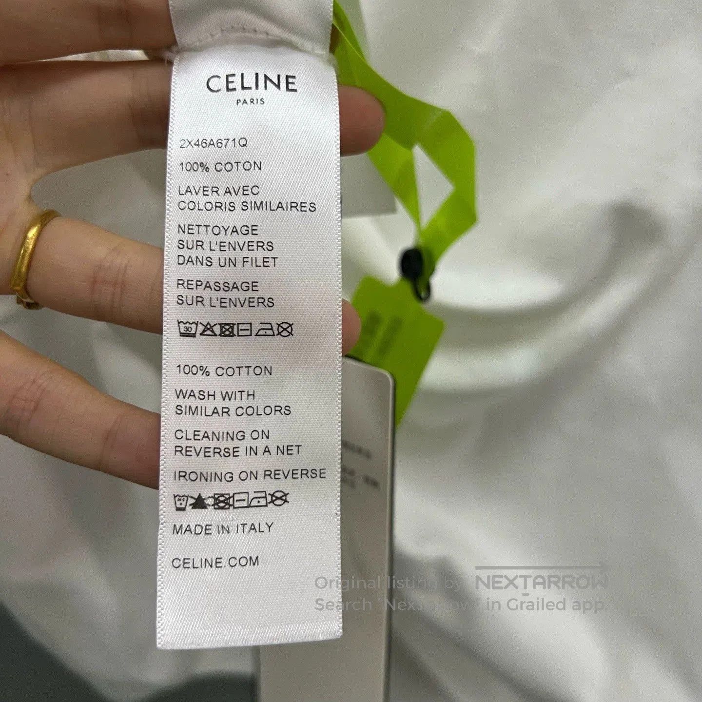 Celine celine white logo sleeveless top size L. Size L / US 10 / IT 46 - 4 Thumbnail