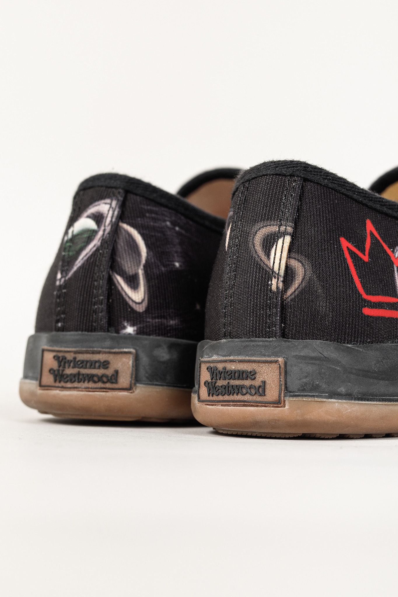 Vivienne Westwood Vivienne Westwood Black Canvas Jupiter Animal Toe Trainers Size US 8.5 / EU 41-42 - 11 Thumbnail