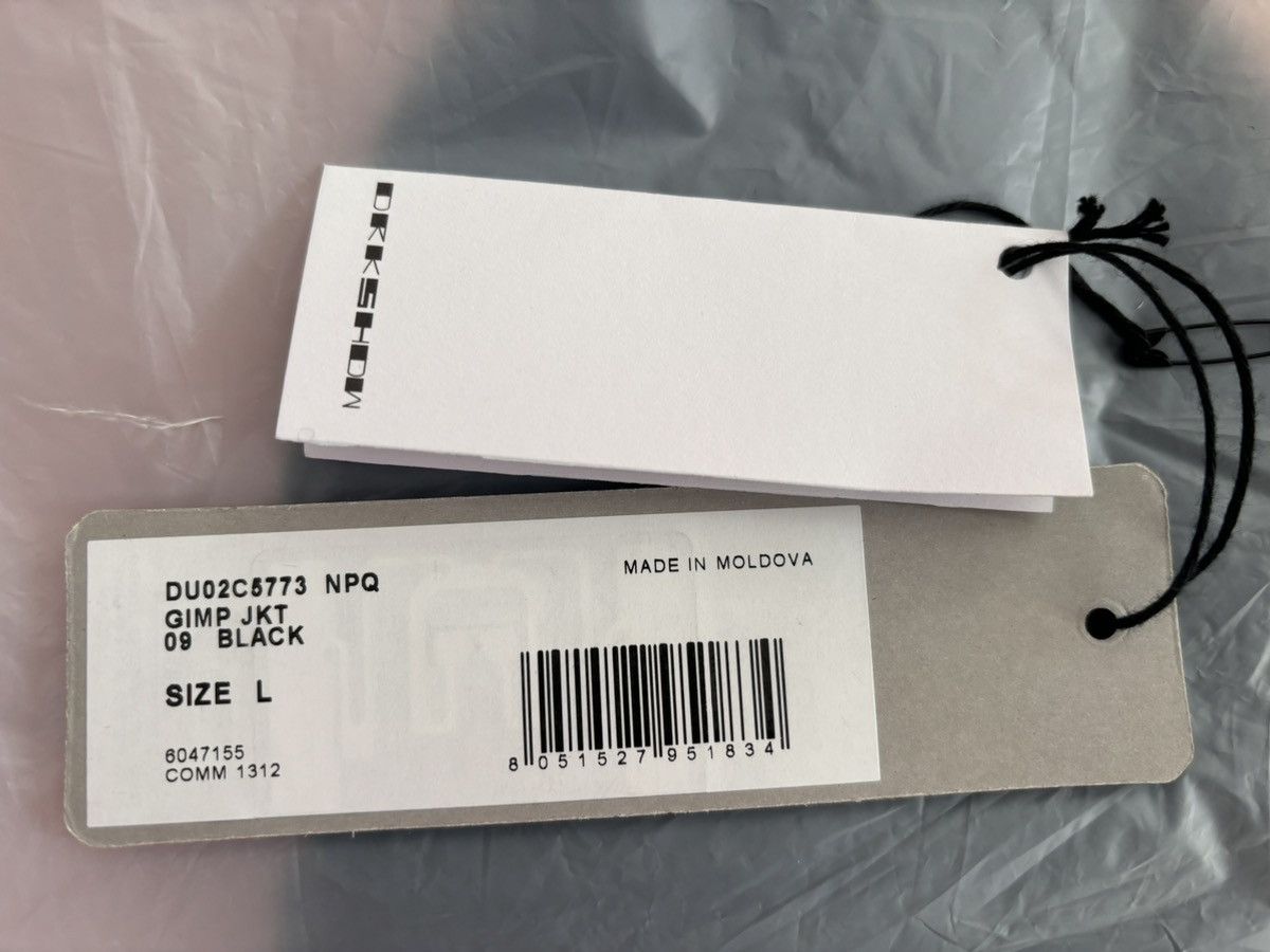 Rick Owens × Rick Owens Drkshdw Rick Owens DRKSHDW FW23 LUXOR GIMP JKT Size US L / EU 52-54 / 3 - 9 Thumbnail