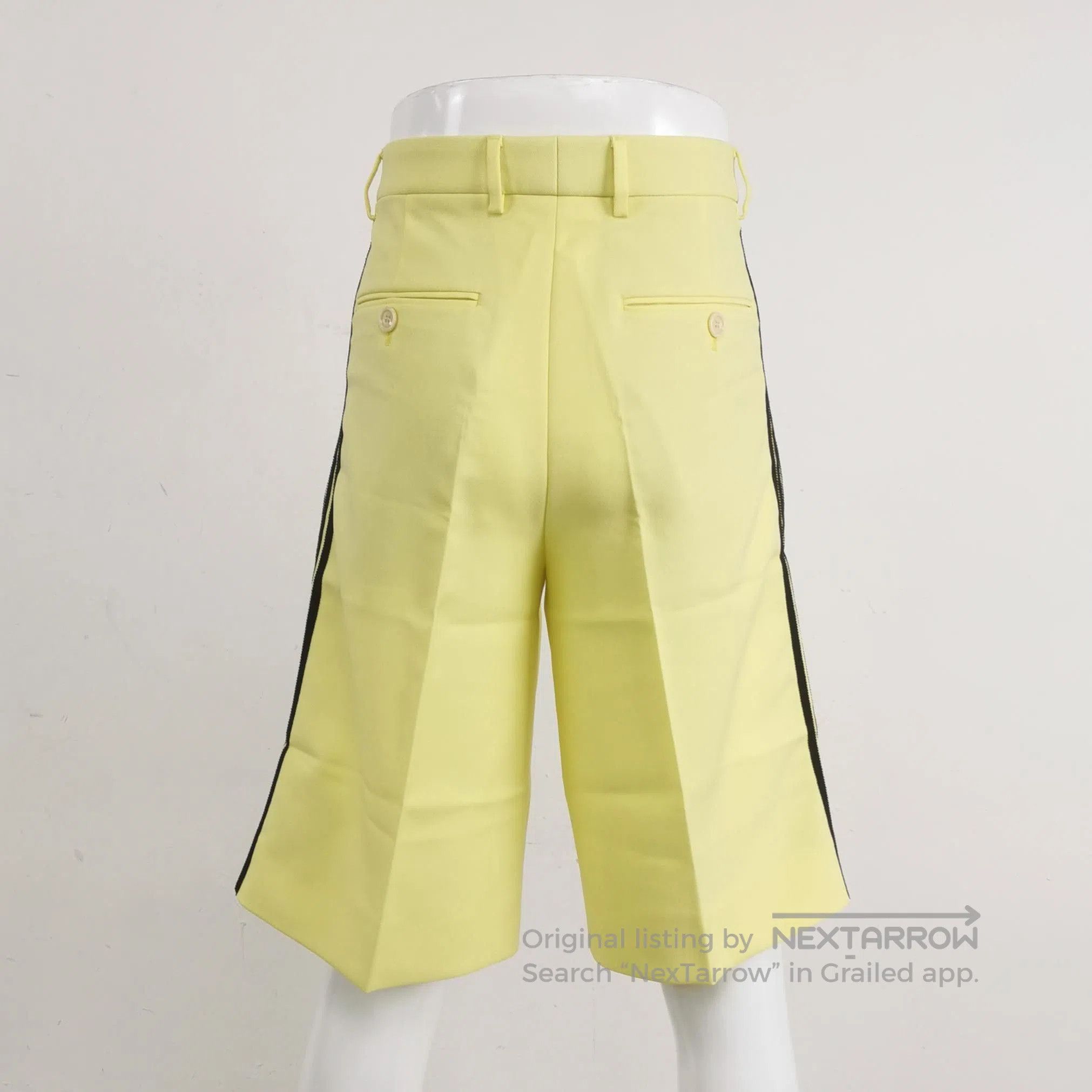 Gucci Gucci x adidas Yellow Logo Stripe Shorts. Size US 44 / EU 60 - 4 Thumbnail