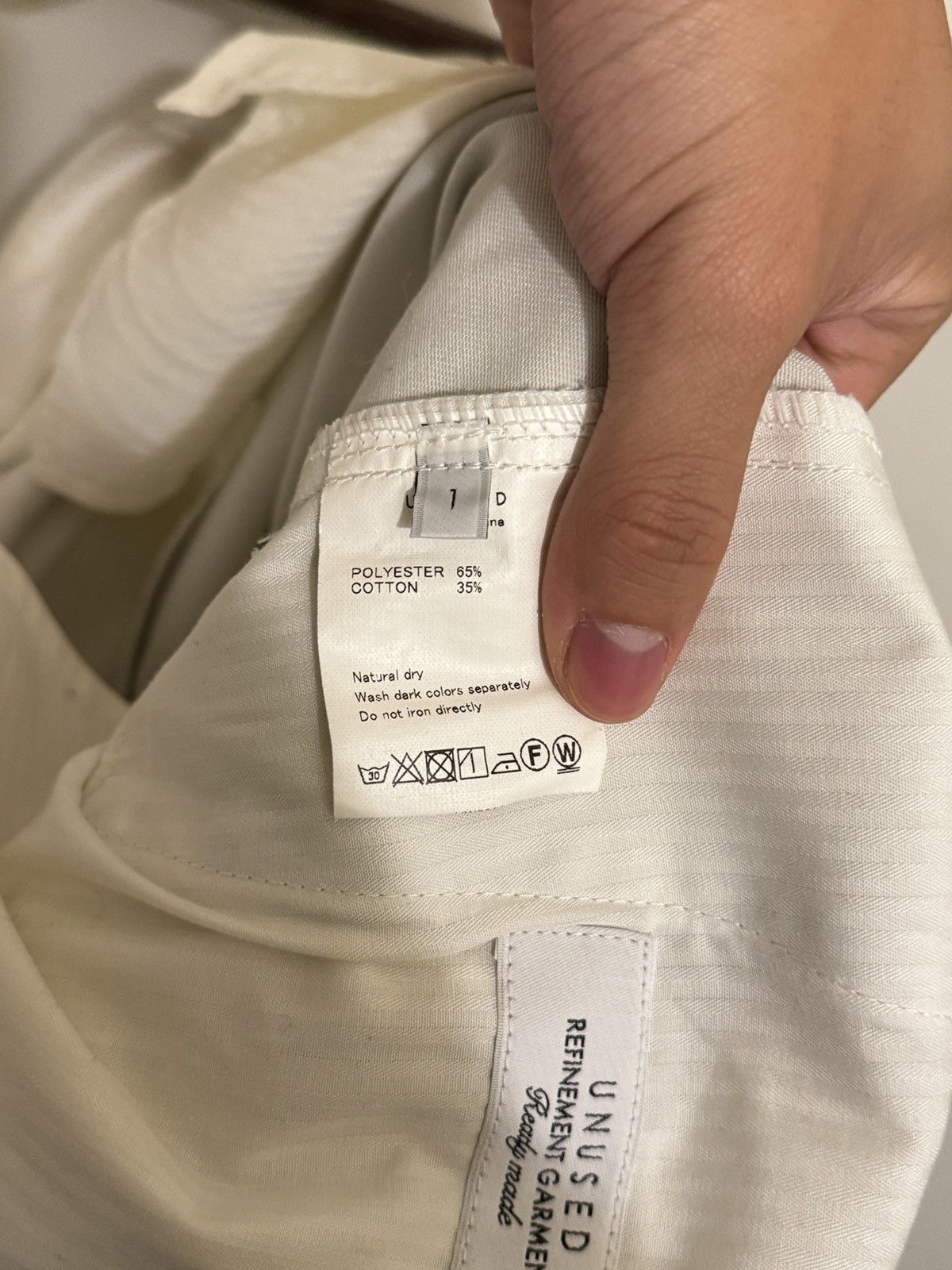 Unused UNUSED × Dickies White Work Pants (Ken Ijima style) Size US 30 / EU 46 - 6 Thumbnail