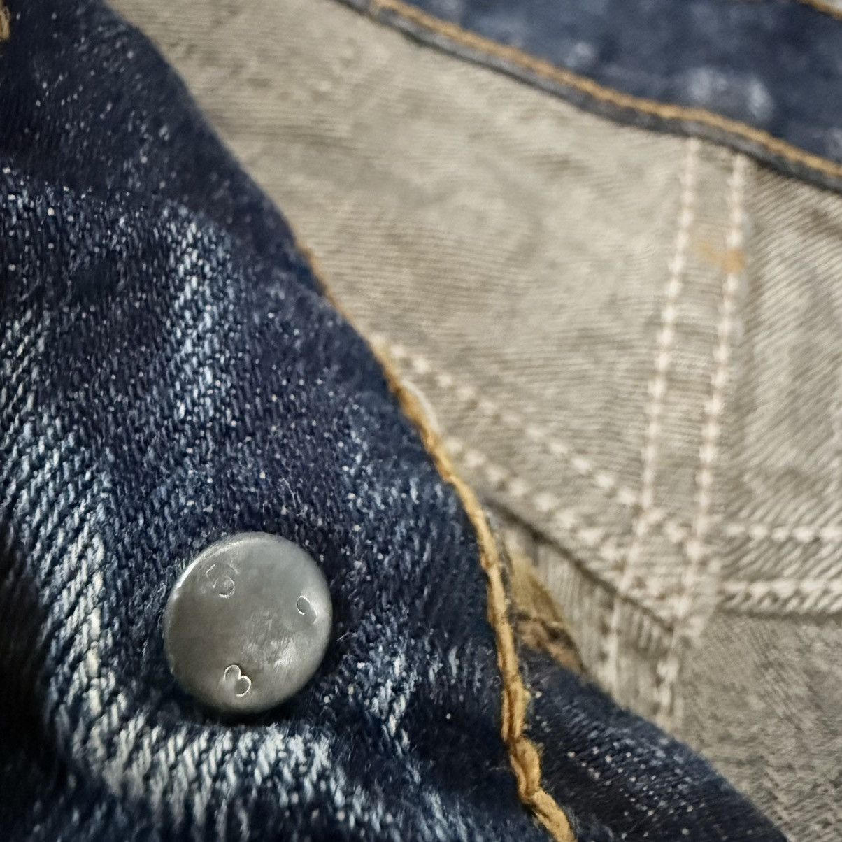 If Six Was Nine Flared Vintage 90s Levis 517 Bootcut Whisker Destroyed Denim Size US 28 / EU 44 - 14 Thumbnail