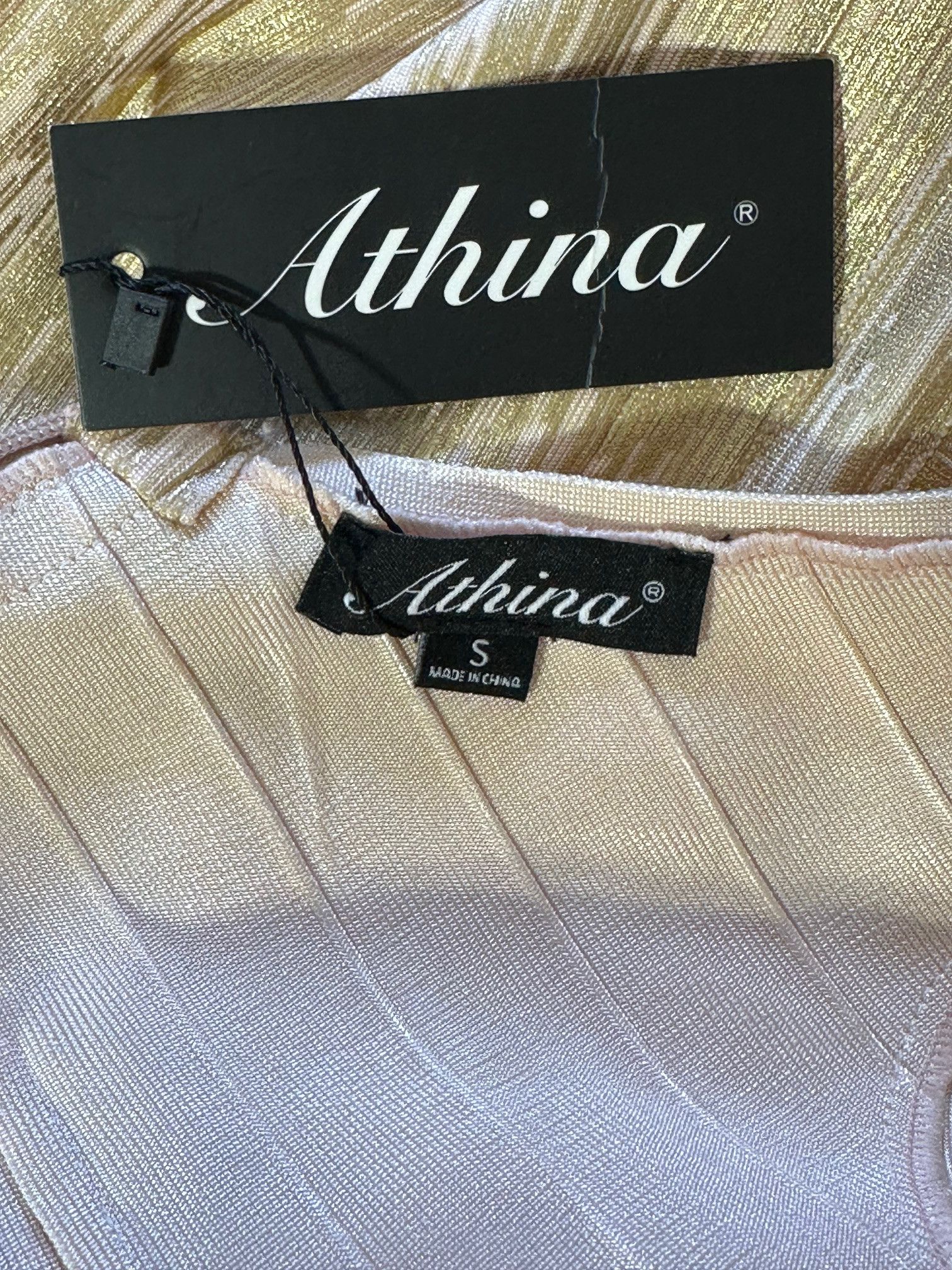 Vintage Athina Gold Foil Tassel Bandage Gown Size S Size S / US 4 / IT 40 - 3 Thumbnail