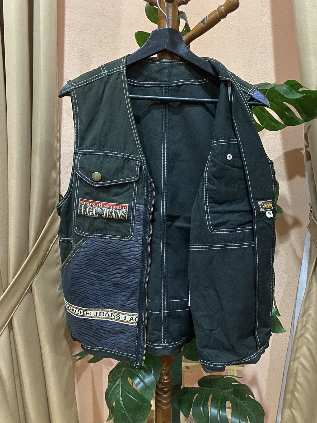 Vintage VINTAGE 90S LAGACHE JEANS VEST JACKET Size US S / EU 44-46 / 1 - 8 Thumbnail