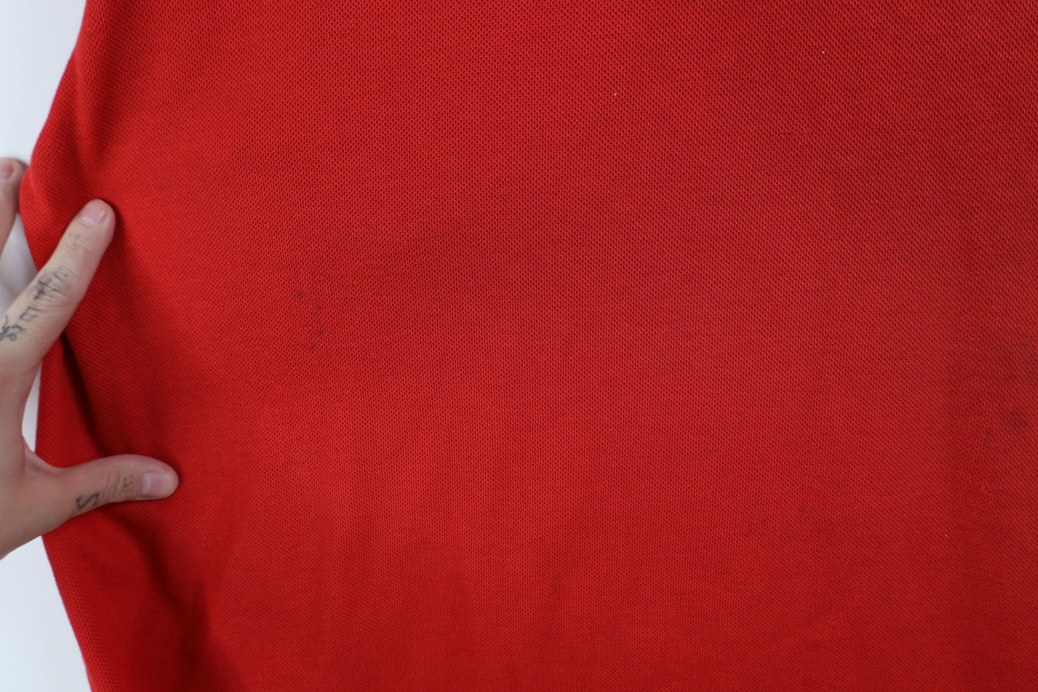 Vintage Vintage 80s 90s Dolphin Aviation Jet Service Polo Shirt Red Size US L / EU 52-54 / 3 - 7 Thumbnail