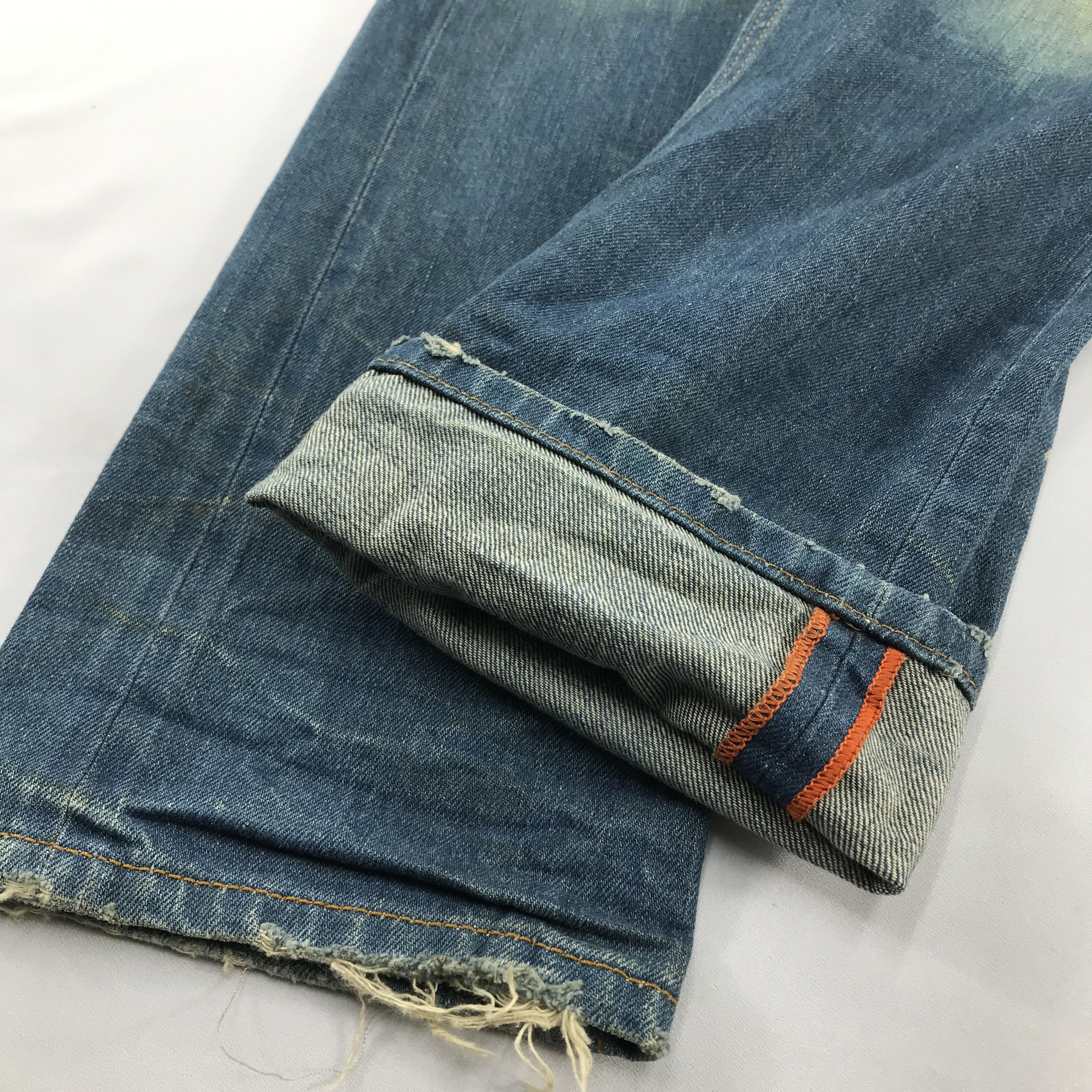 Diesel Diesel Thavar Slim Skinny Jeans Blue Distress Denim KJ3459 Size US 28 / EU 44 - 7 Thumbnail