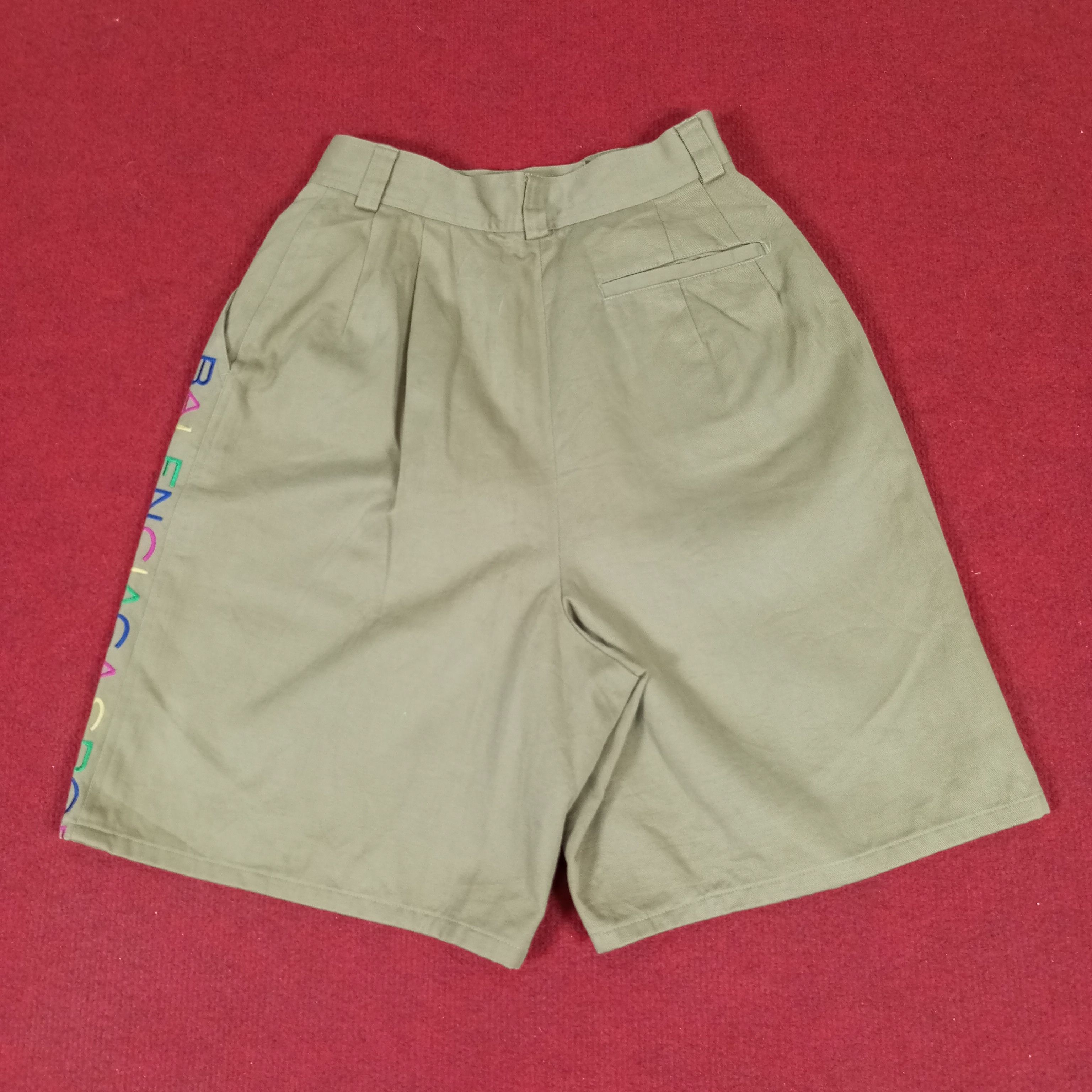 Balenciaga × Vintage Balenciaga Sports Colourful Spellout Fashion Short Pants Size 22" - 3 Thumbnail