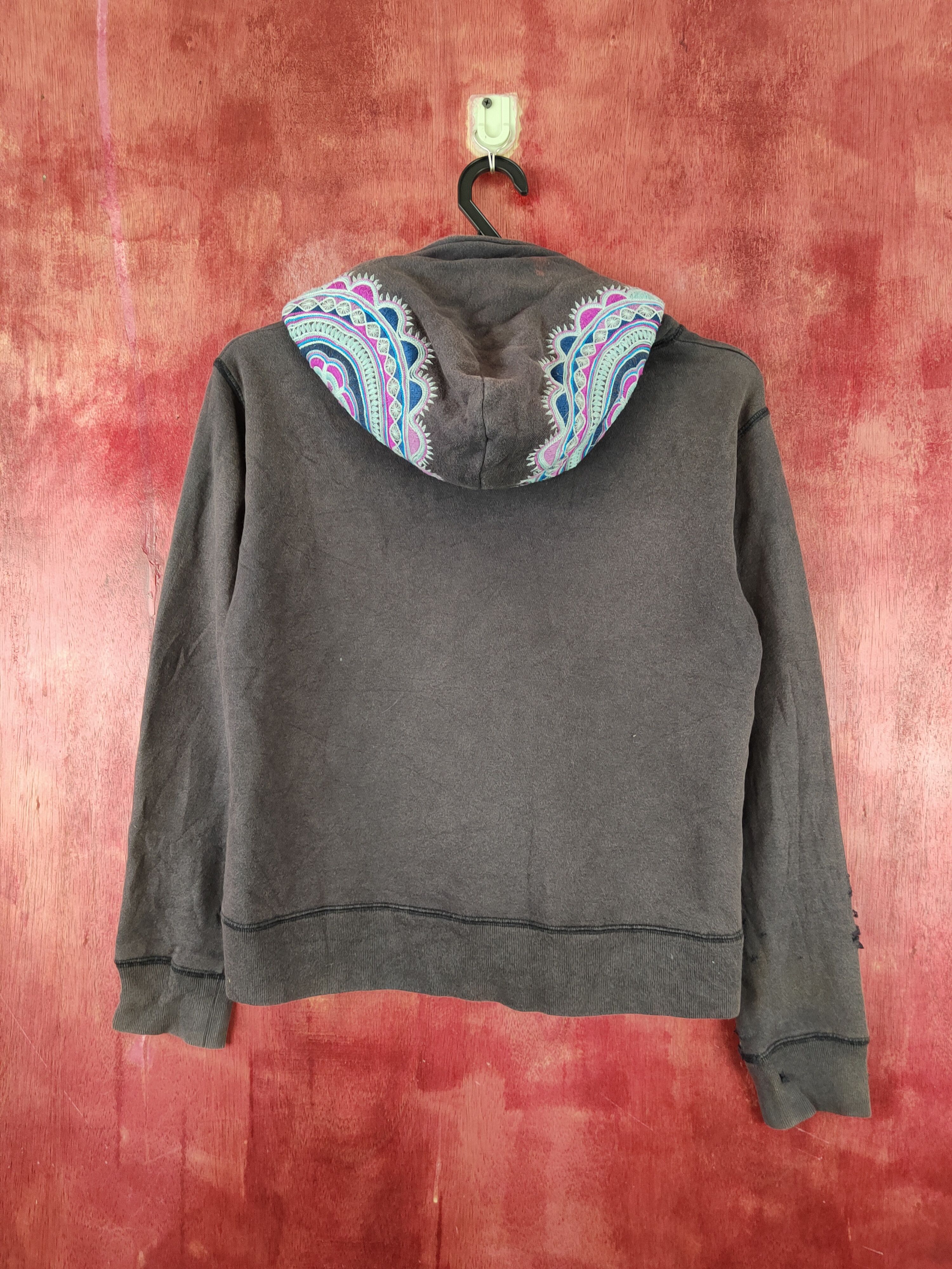 Japanese Brand Archi art Dark Purple Faded Hoodie Sweaters #S2287 Size S / US 4 / IT 40 - 9 Thumbnail