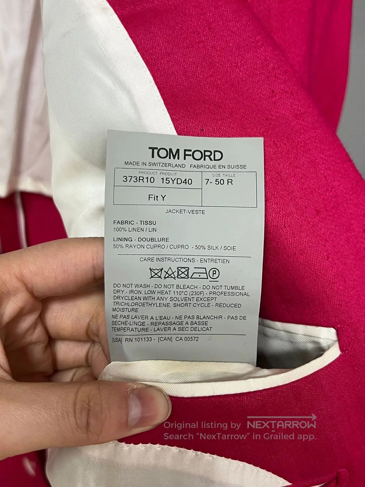 Tom Ford Tom Ford Rose Red Suit. Size US M / EU 48-50 / 2 - 3 Thumbnail