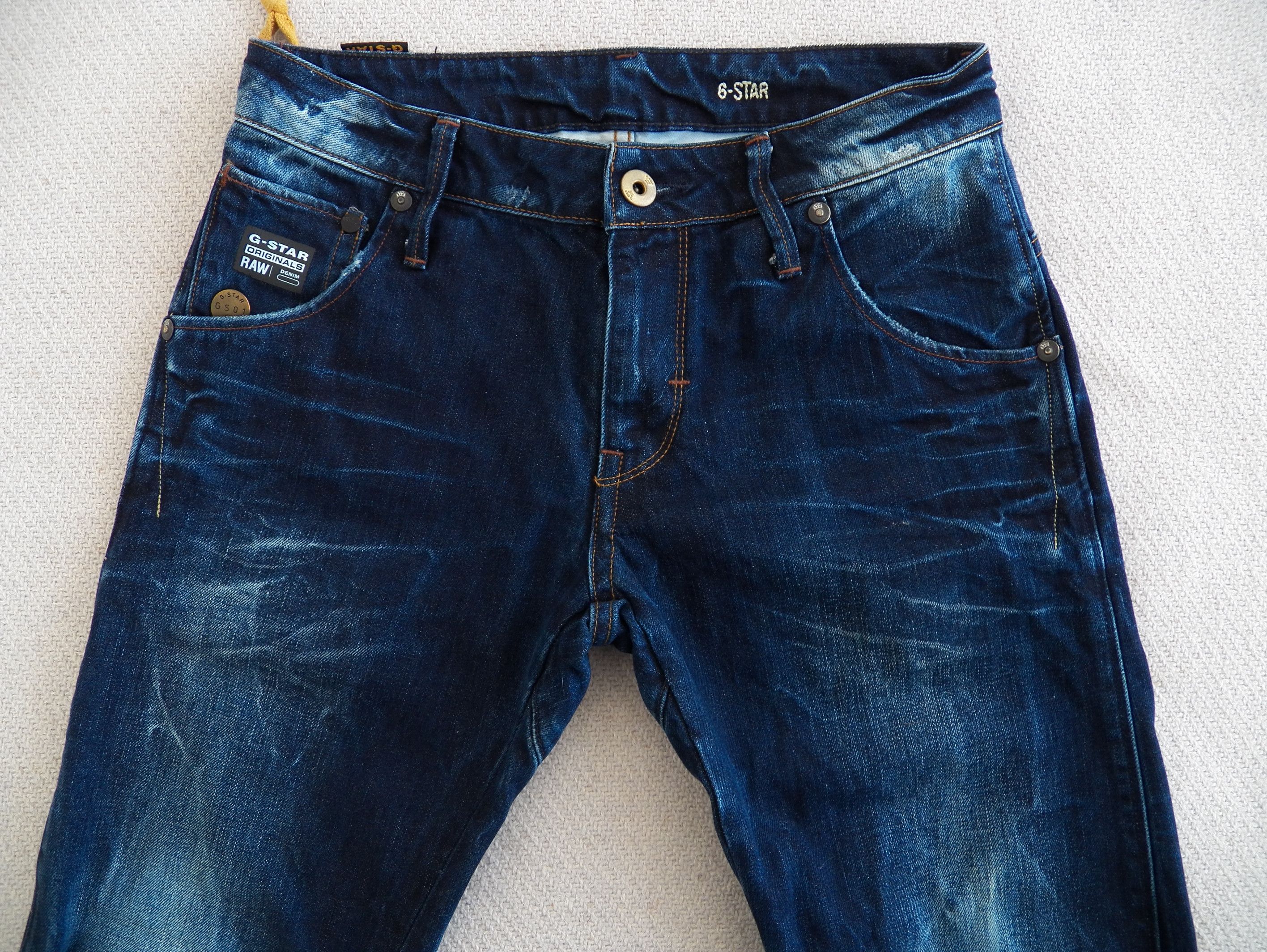 G-Star G-Star RAW Arc 3D Slim Jeans W28 L32 Indigo Aged Distressed Size US 28 / EU 44 - 6 Thumbnail