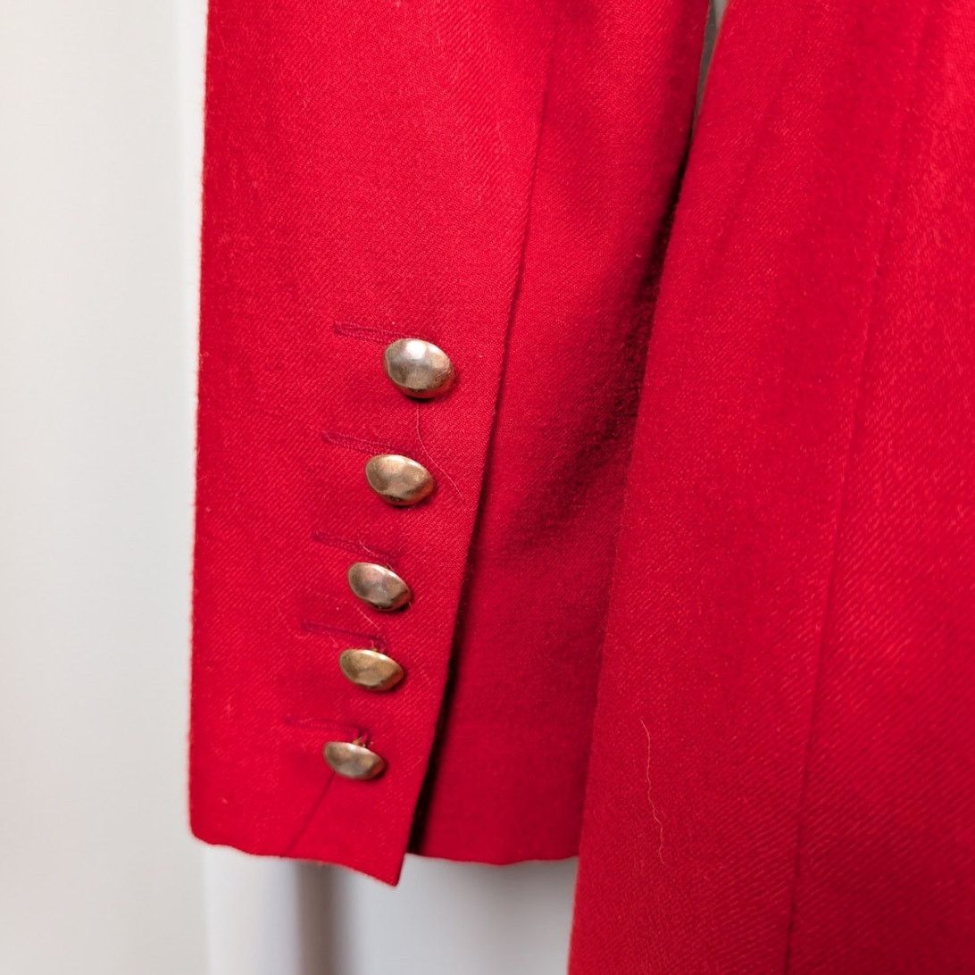 Harve Benard Vintage Harve Bernard by Bernard Holtzman Wool Overcoat Red Size XS / US 0-2 / IT 36-38 - 14 Thumbnail