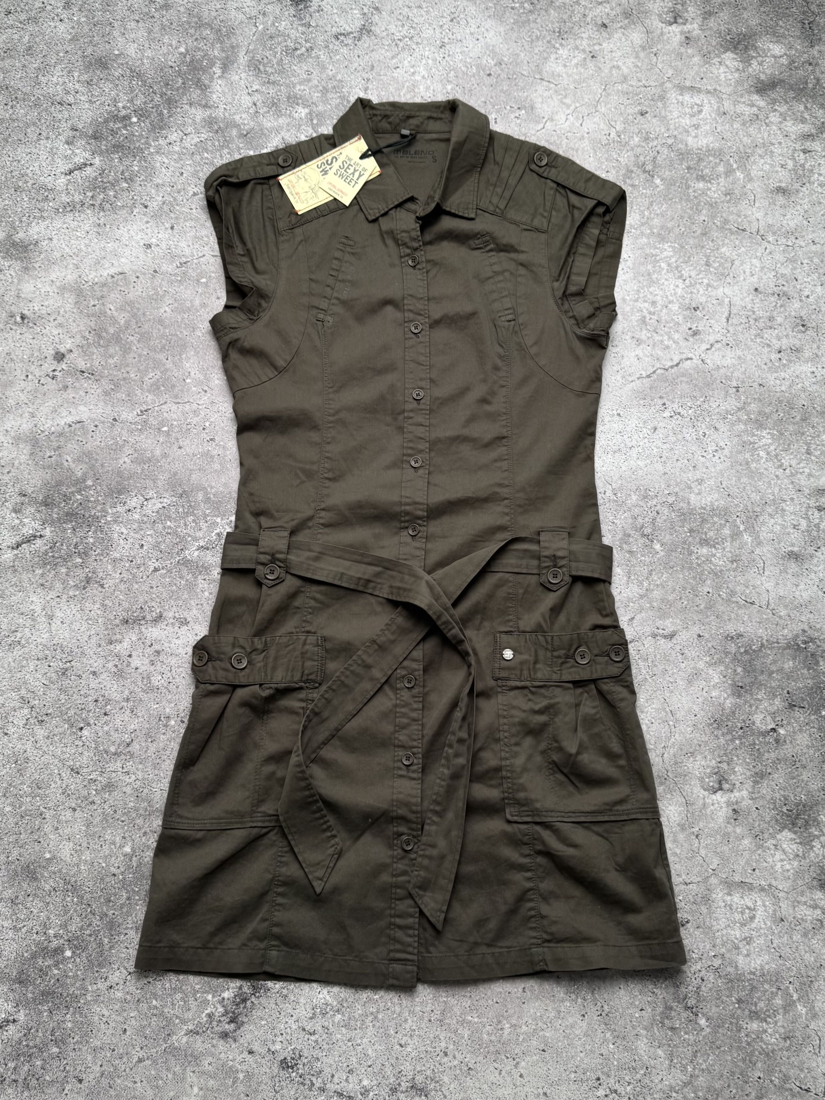 Vintage Vintage Utility Cargo Dress C20 Size S / US 4 / IT 40 - 1 Thumbnail