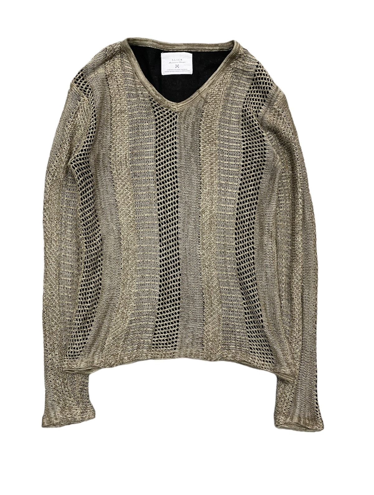 General Research × Japanese Brand × Slick SLICK Japan Mesh spider Web Knit Size US S / EU 44-46 / 1 - 1 Thumbnail