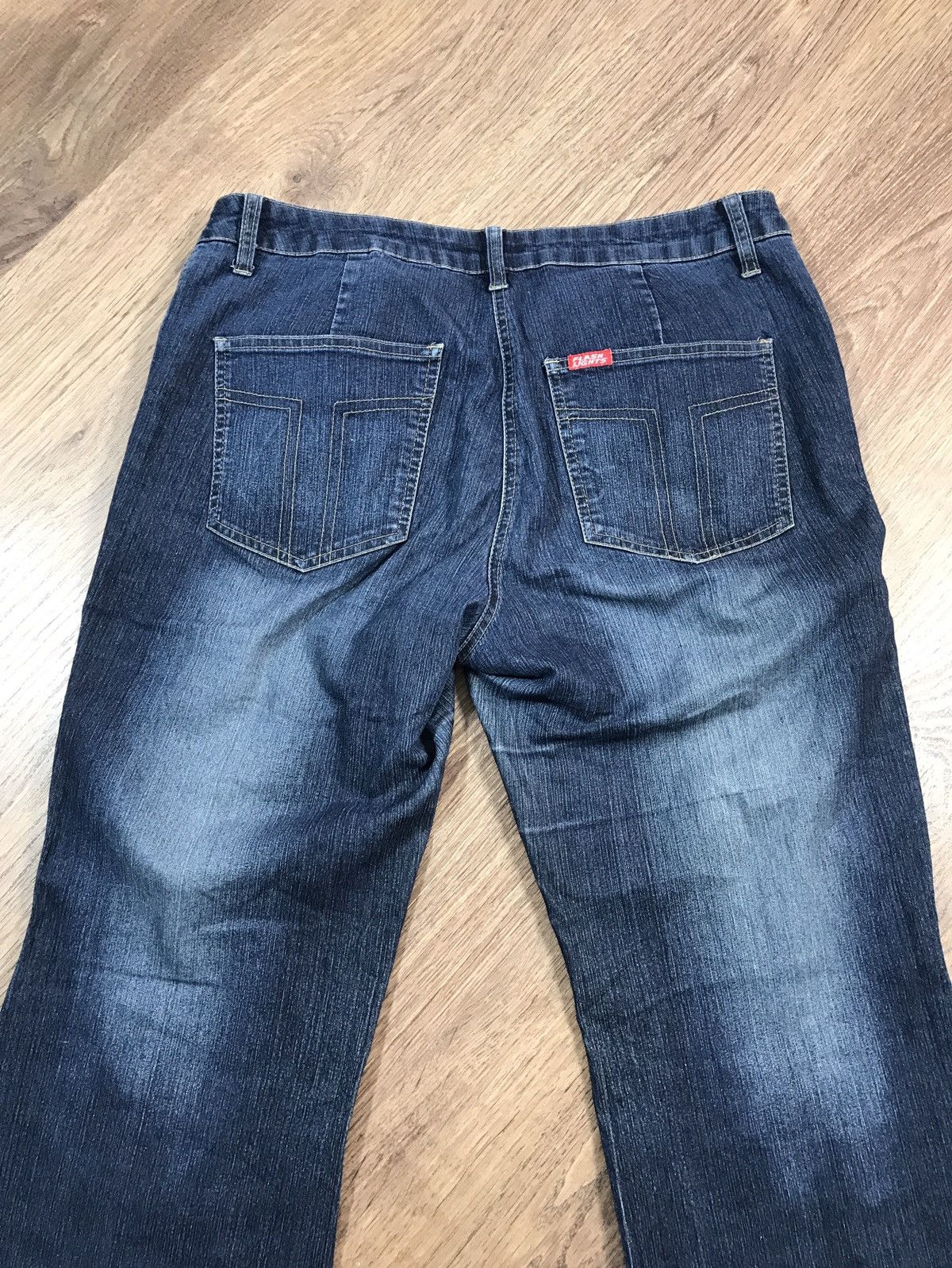 Japanese Brand Vintage Distressed Flared Jeans Size 34" / US 12 / IT 48 - 10 Thumbnail