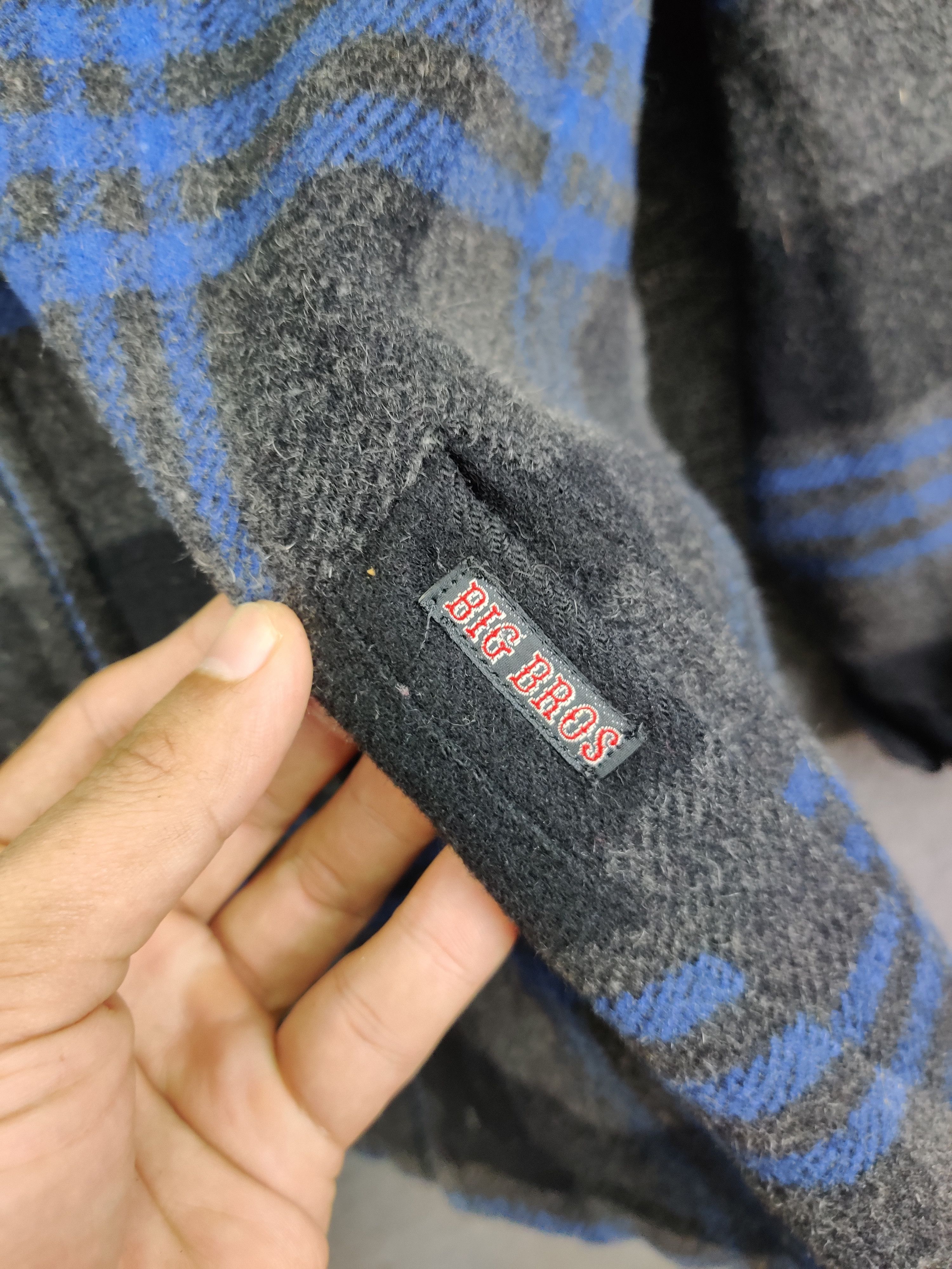Japanese Brand Vintage Big Bros Wool Plaid Flannel Jacket Size US L / EU 52-54 / 3 - 9 Thumbnail