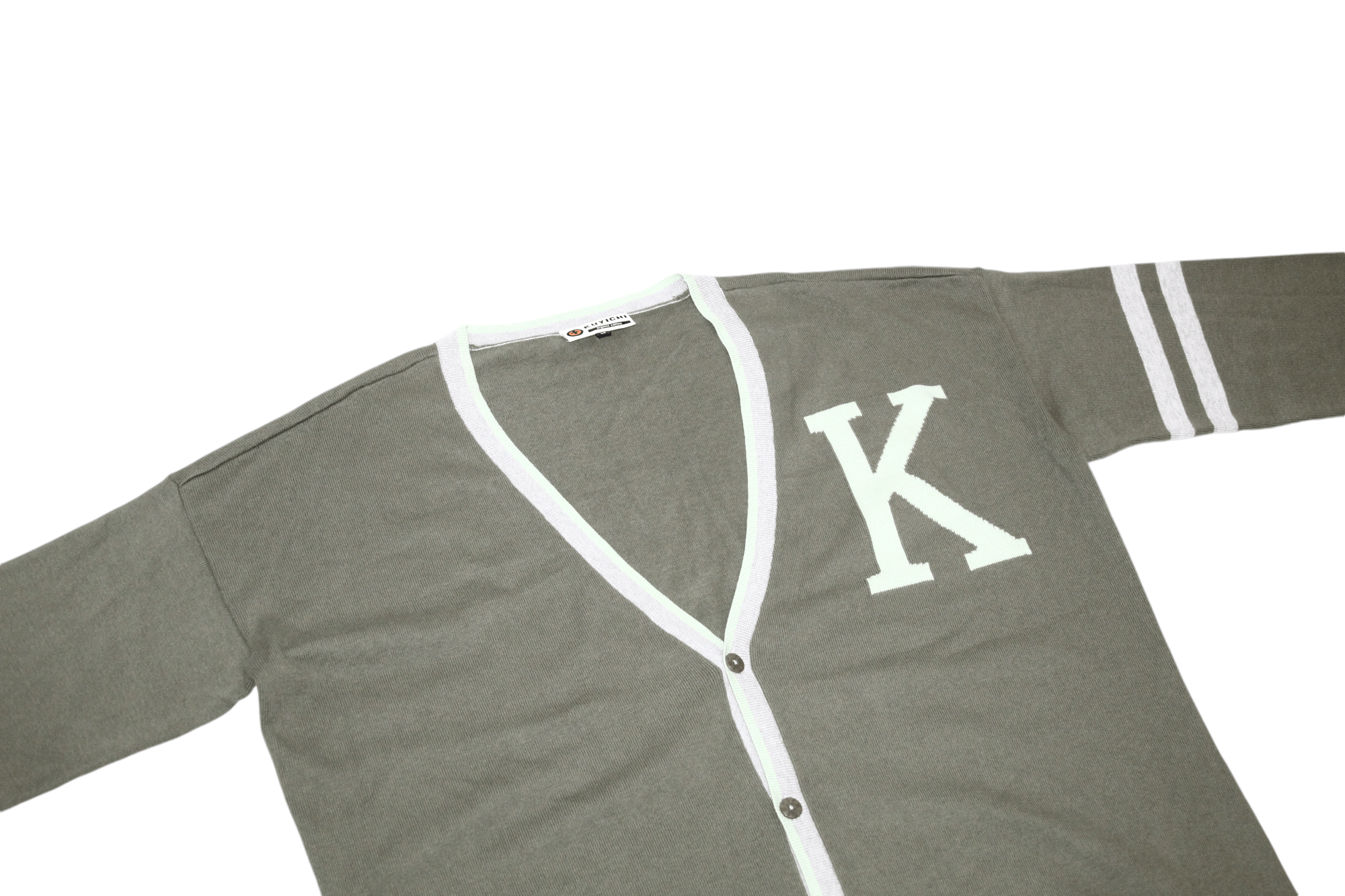 Japanese Brand Kuyichi Logo Embroidery Organic Cotton Buttons Cardigan Size L / US 10 / IT 46 - 5 Thumbnail