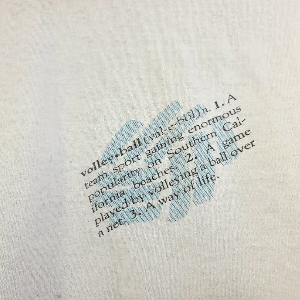 Mossimo VINTAGE Mossimo Beach Volleyball T Shirt Mens Size Large White Cotton 80s Sports Made In USA Surf Skater 80s Mens Tee Size US L / EU 52-54 / 3 - 4 Thumbnail